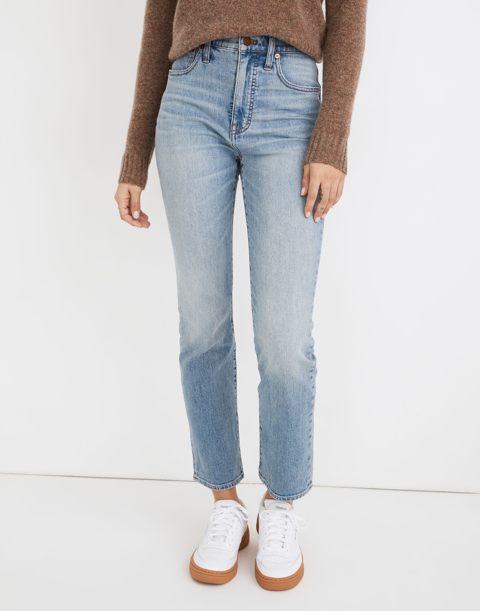 Slim Demi-Boot Jeans in Denis Wash