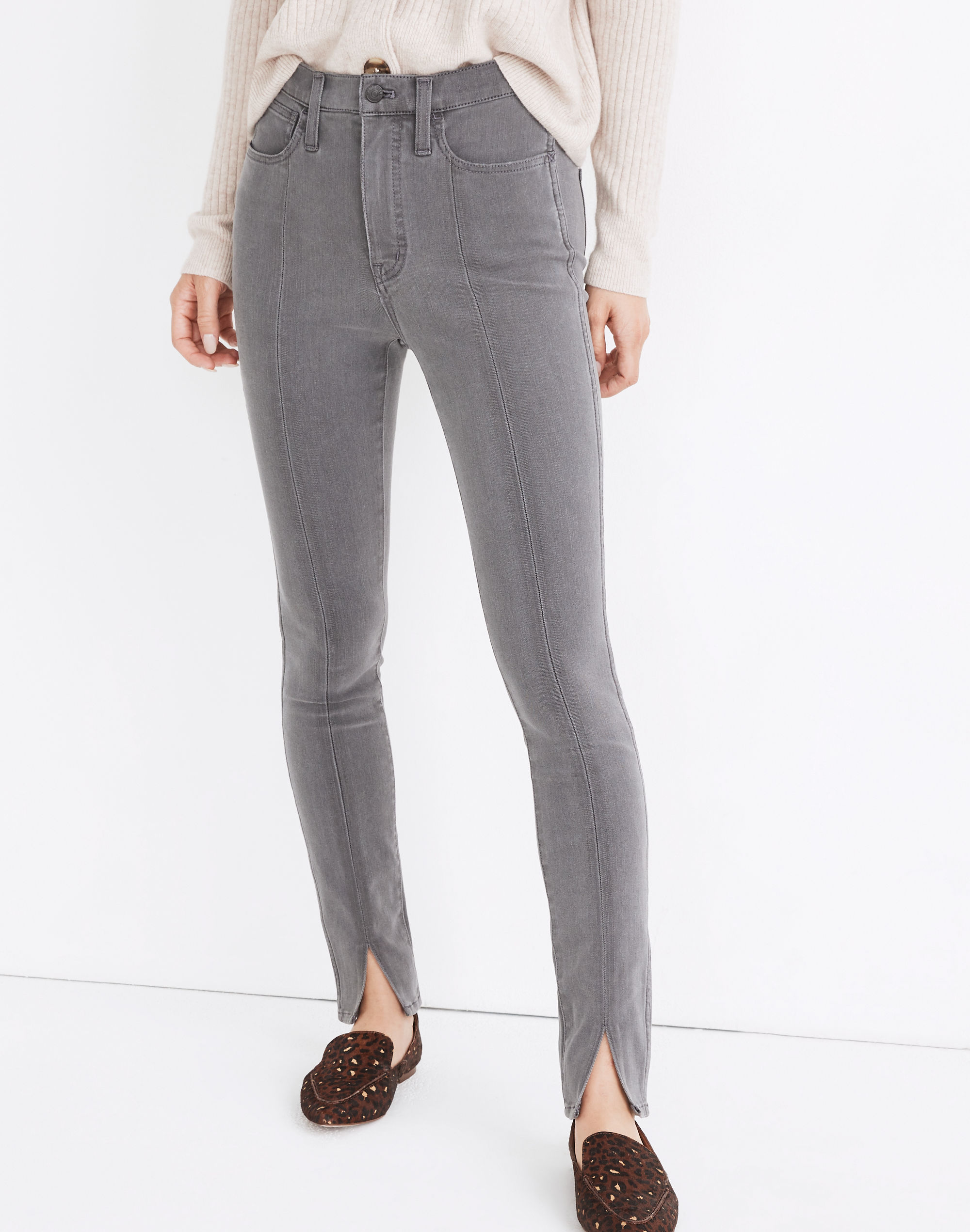 10" High-Rise Roadtripper Jeans in Carlin Wash: Slit-Front Edition