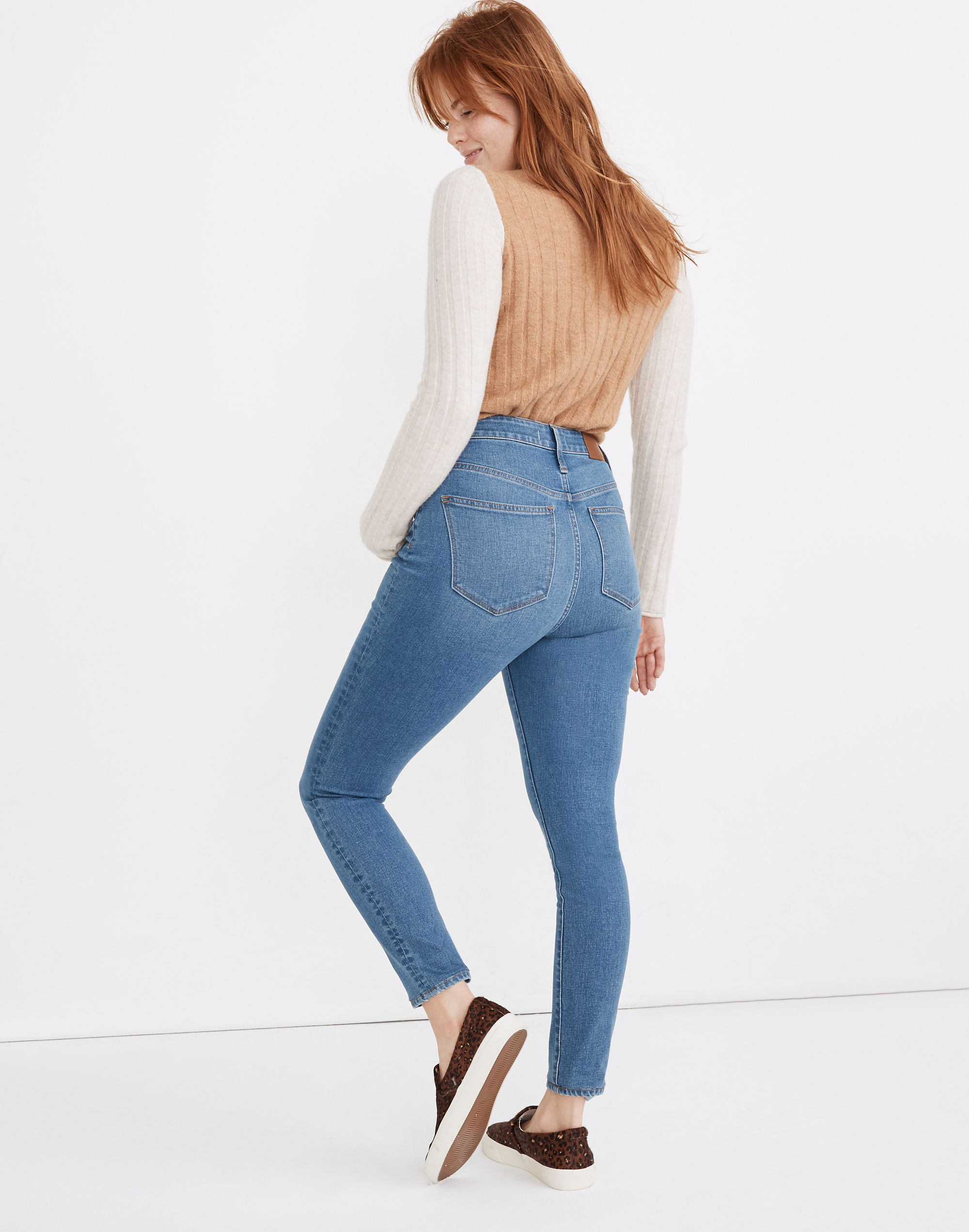 Petite Curvy High-Rise Skinny Jeans in Astoria Wash: TENCEL&trade; Denim Edition