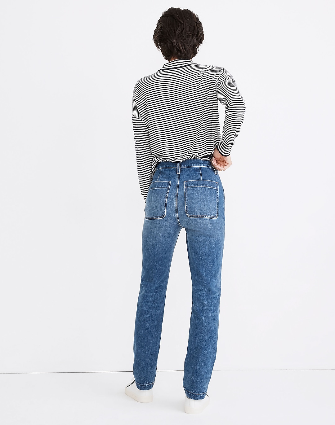 Classic Straight Full-Length Jeans in Marfield Wash: Surplus Pocket Edition