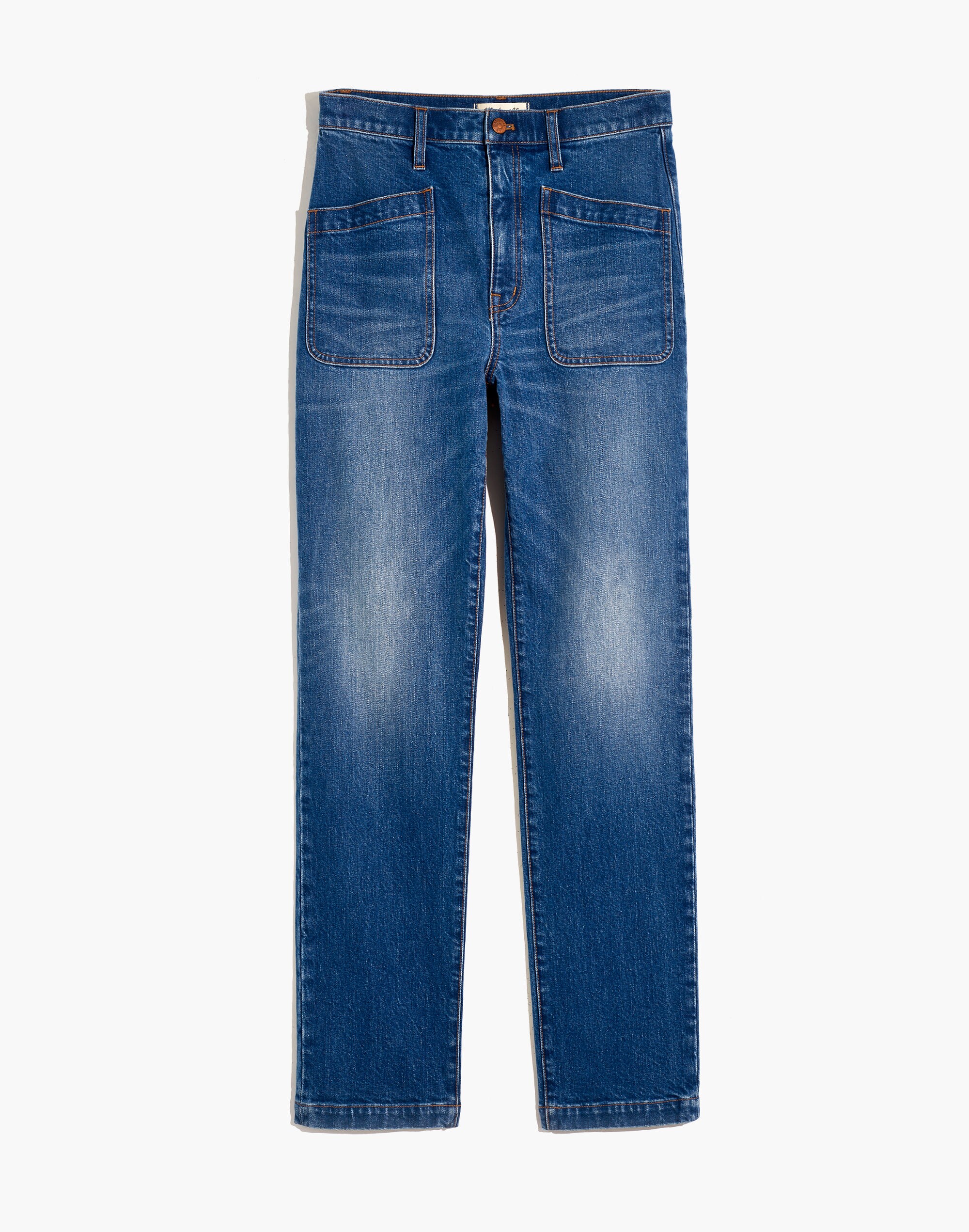 Classic Straight Full-Length Jeans in Marfield Wash: Surplus Pocket Edition