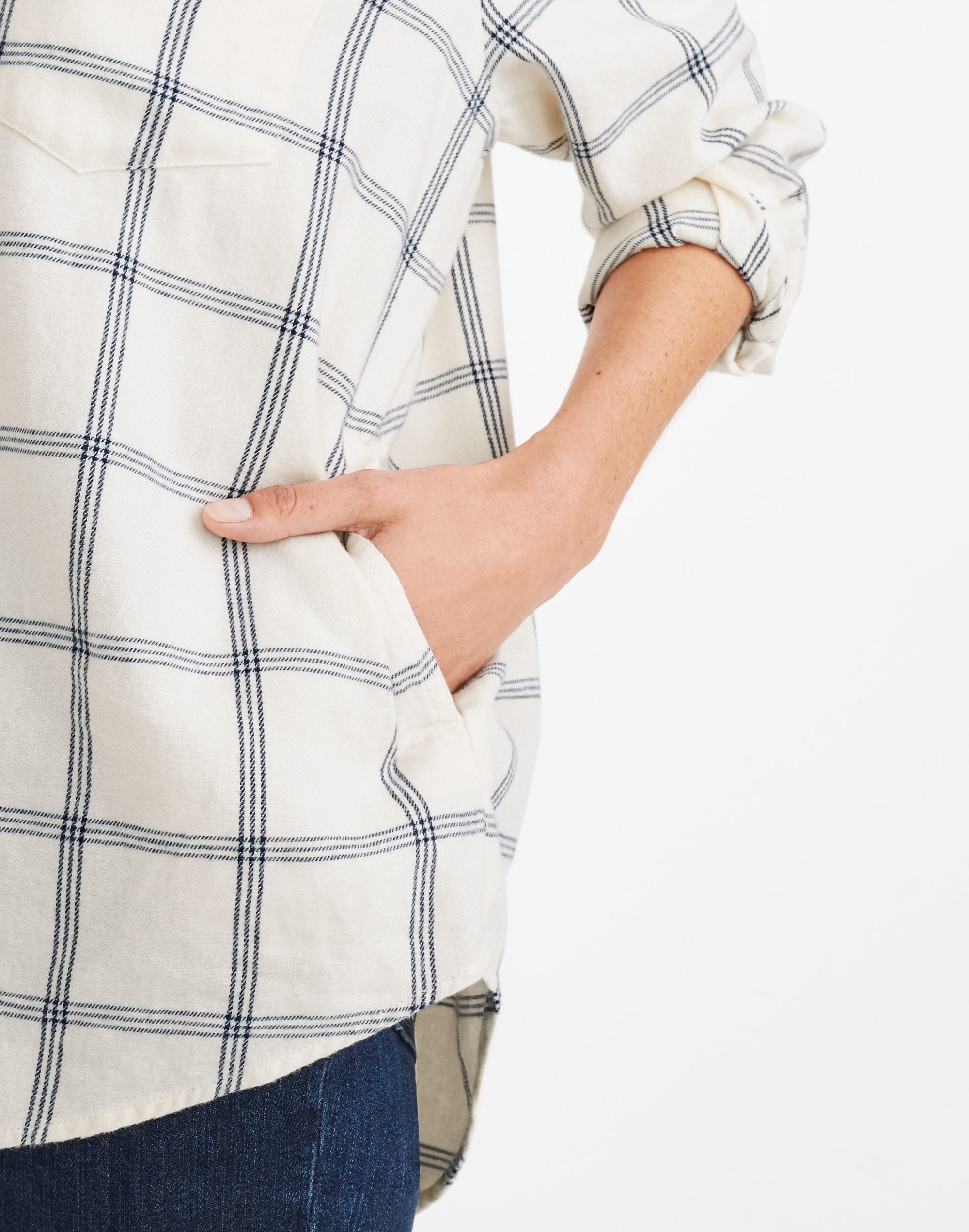 Flannel Sunday Shirt in Windowpane