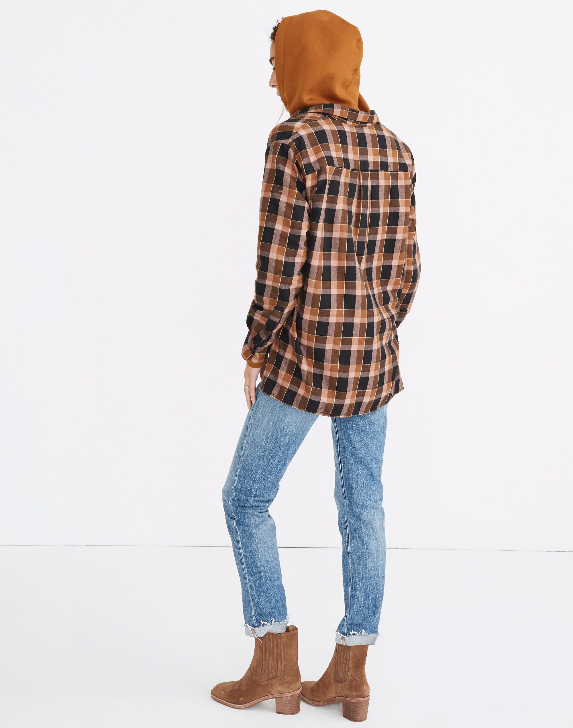Flannel Oversized Ex-Boyfriend Shirt in Gideon Plaid