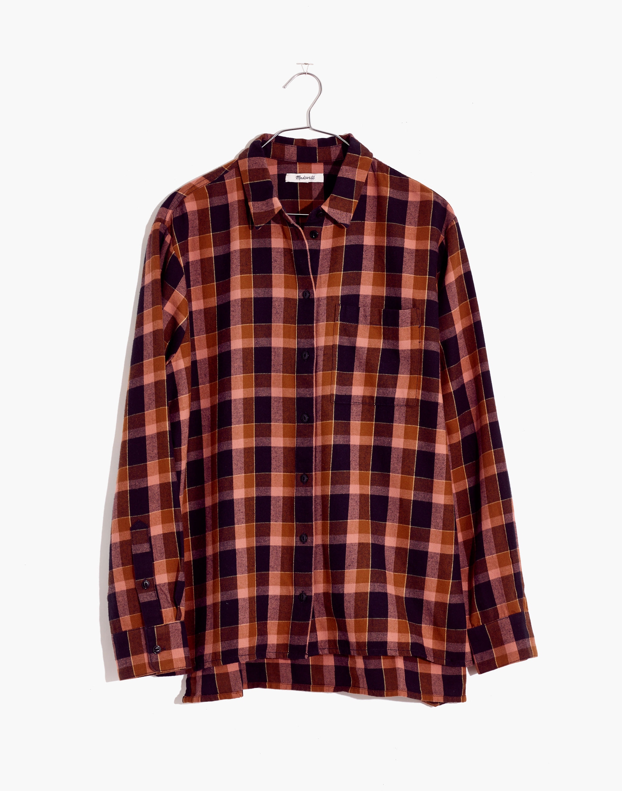 Flannel Oversized Ex-Boyfriend Shirt in Gideon Plaid