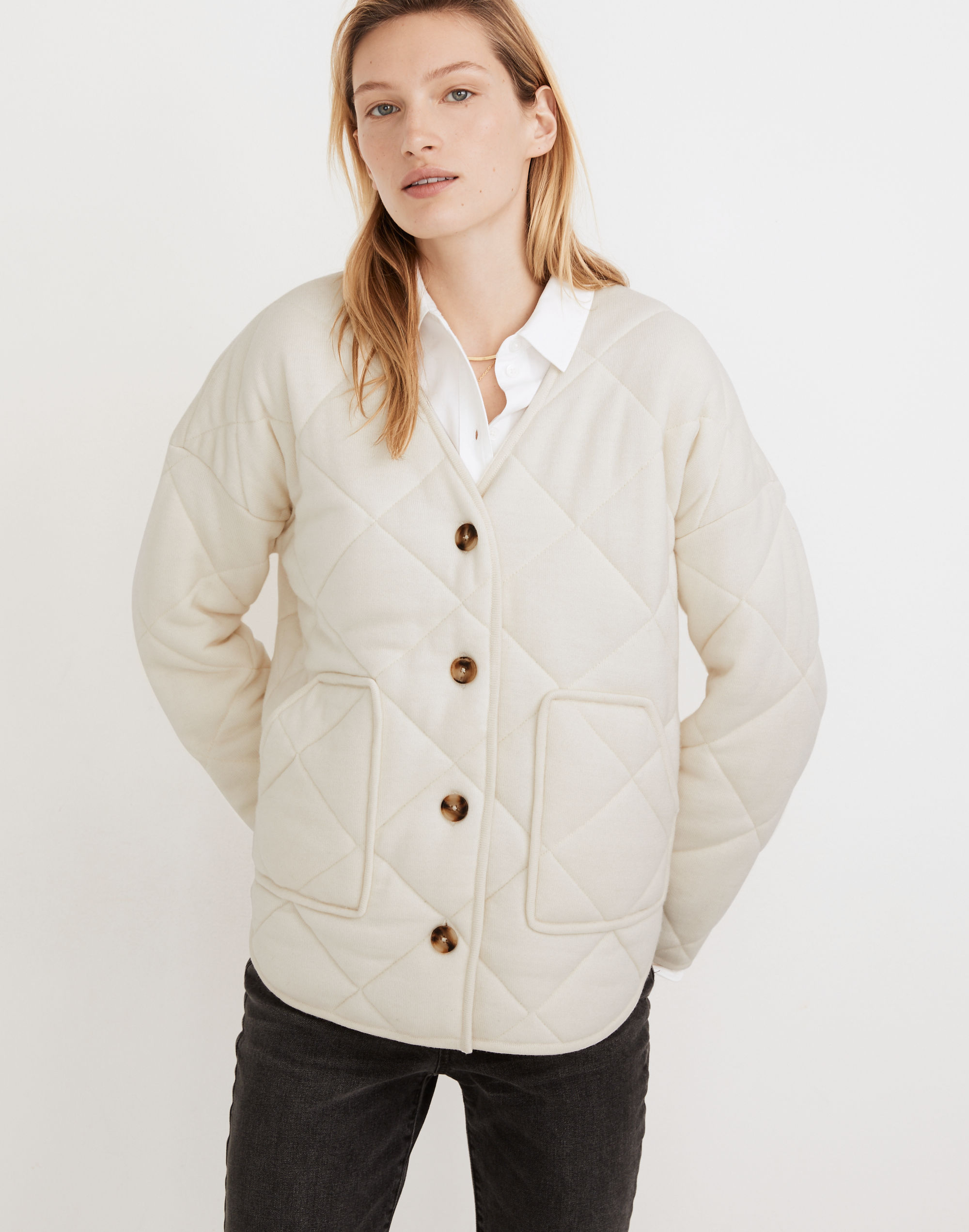 Quilted Sweater Jacket