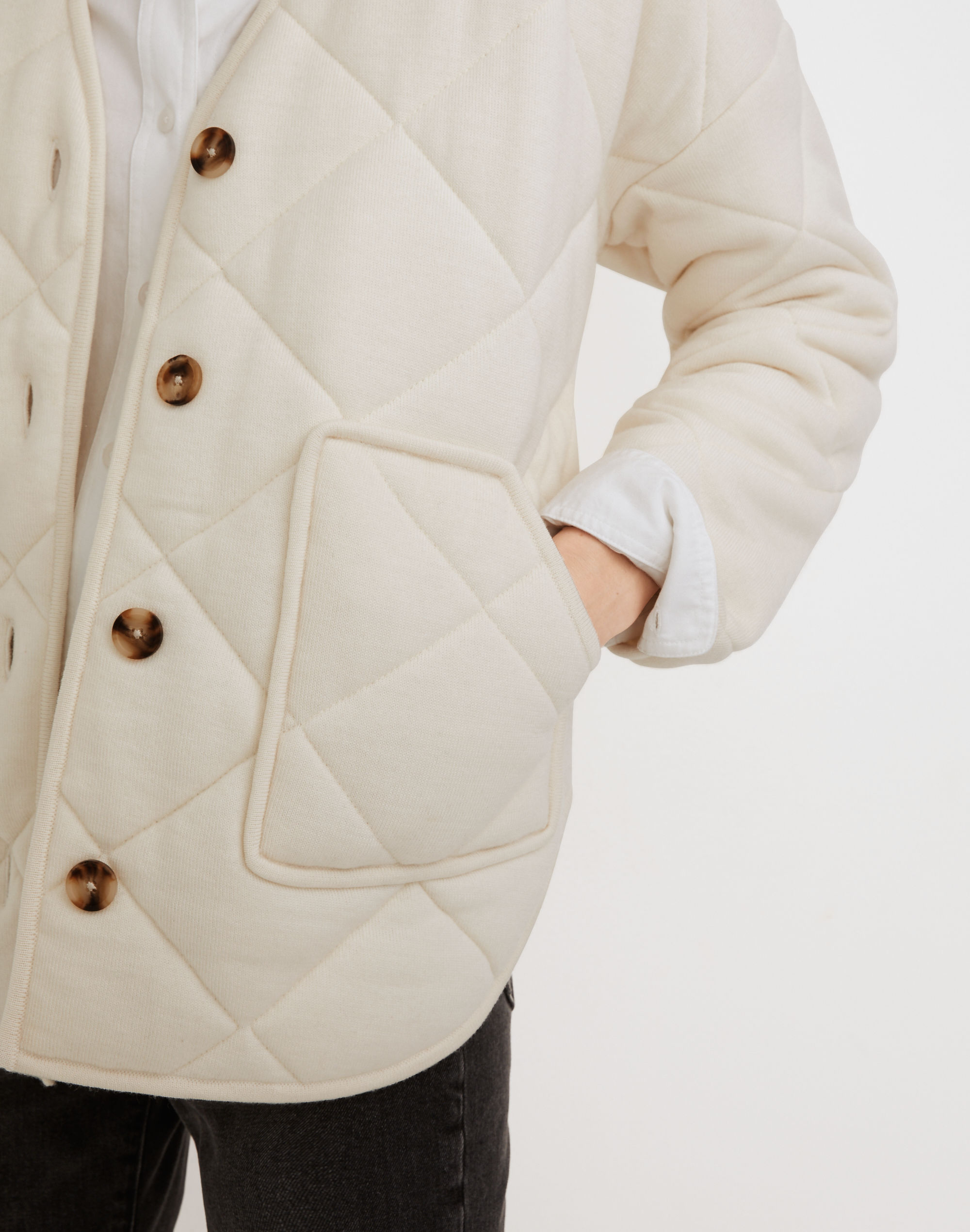 Quilted Sweater Jacket