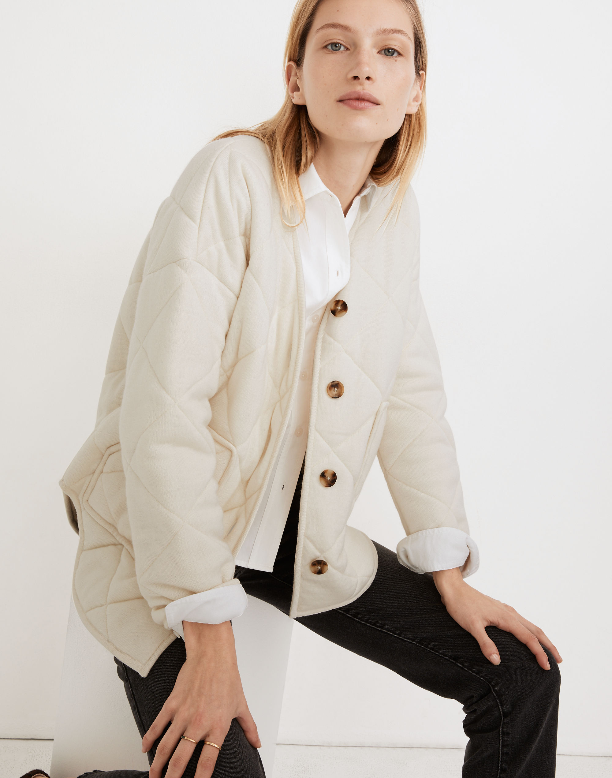 Quilted Sweater Jacket