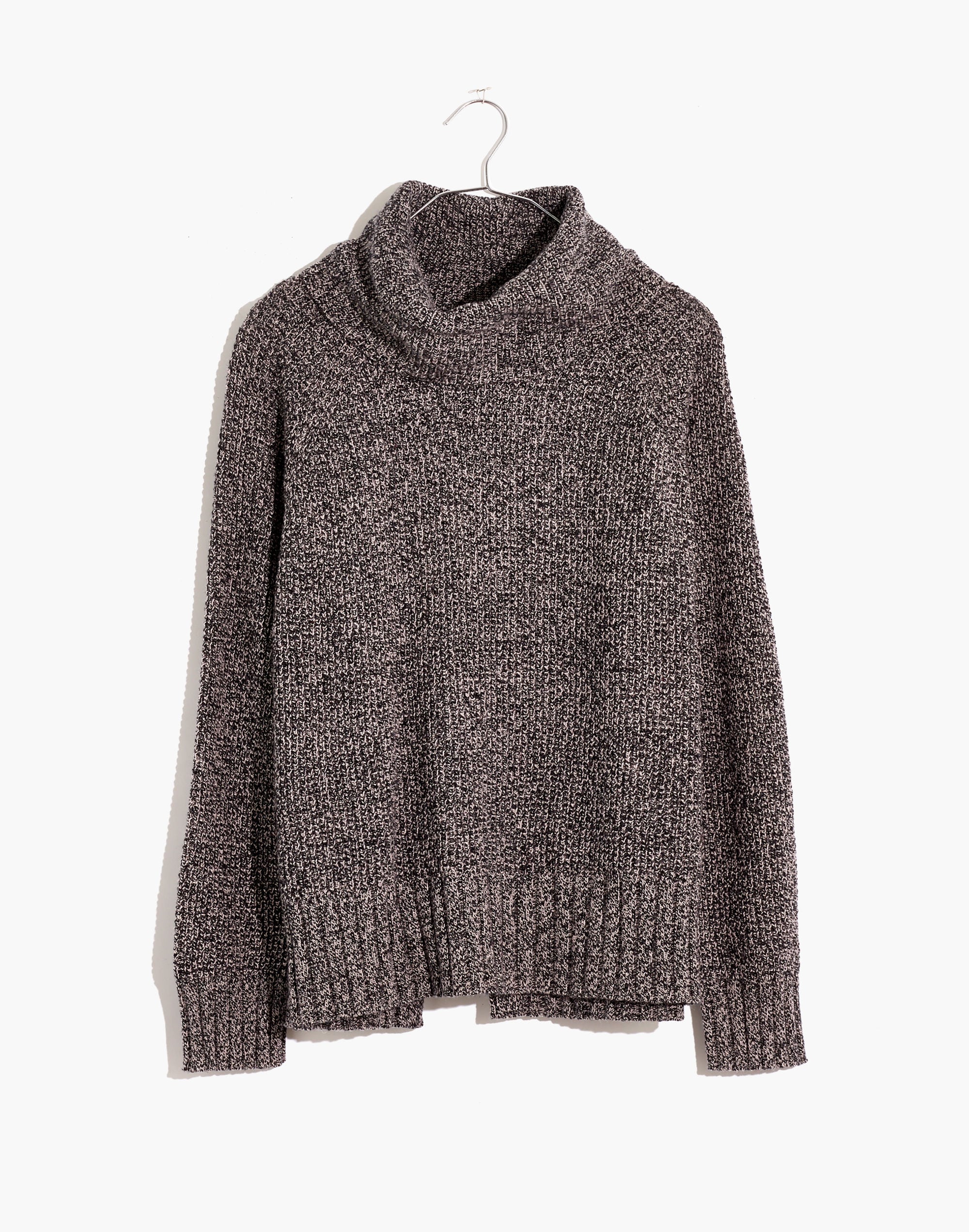 Eastbrook Turtleneck Cross-Back Sweater in Cotton-Merino Yarn
