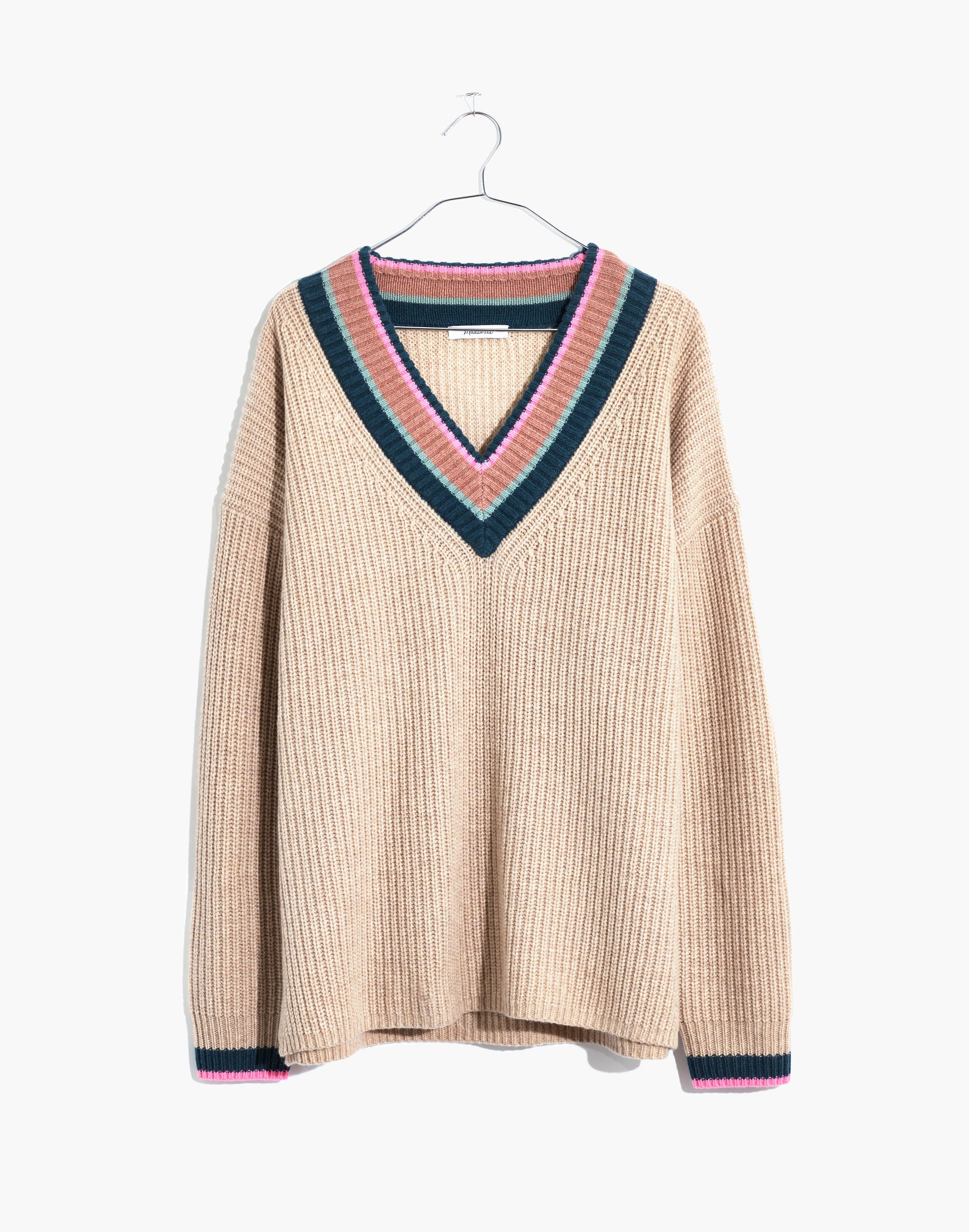 Tipped Forrest V-Neck Sweater