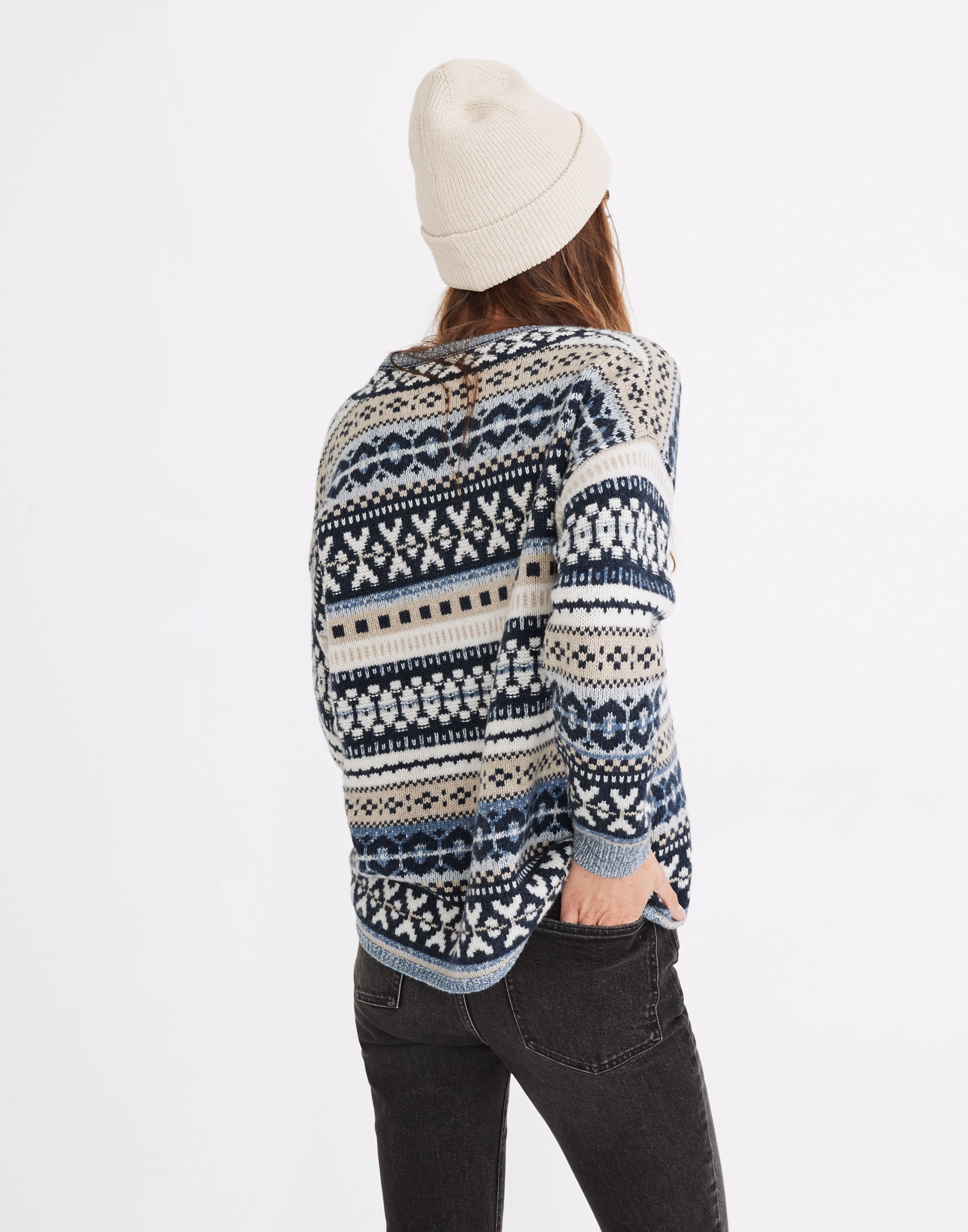 Forrest Fair Isle V-Neck Sweater