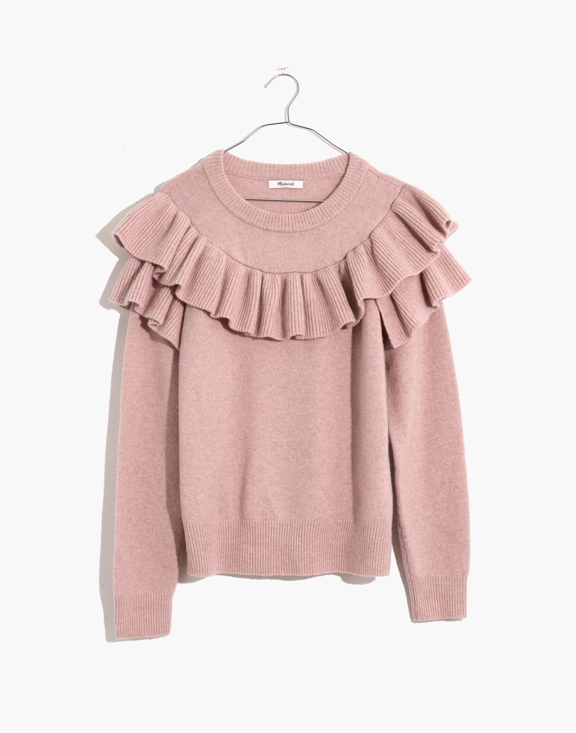 Ruffle-Yoke Sweater in Coziest Yarn