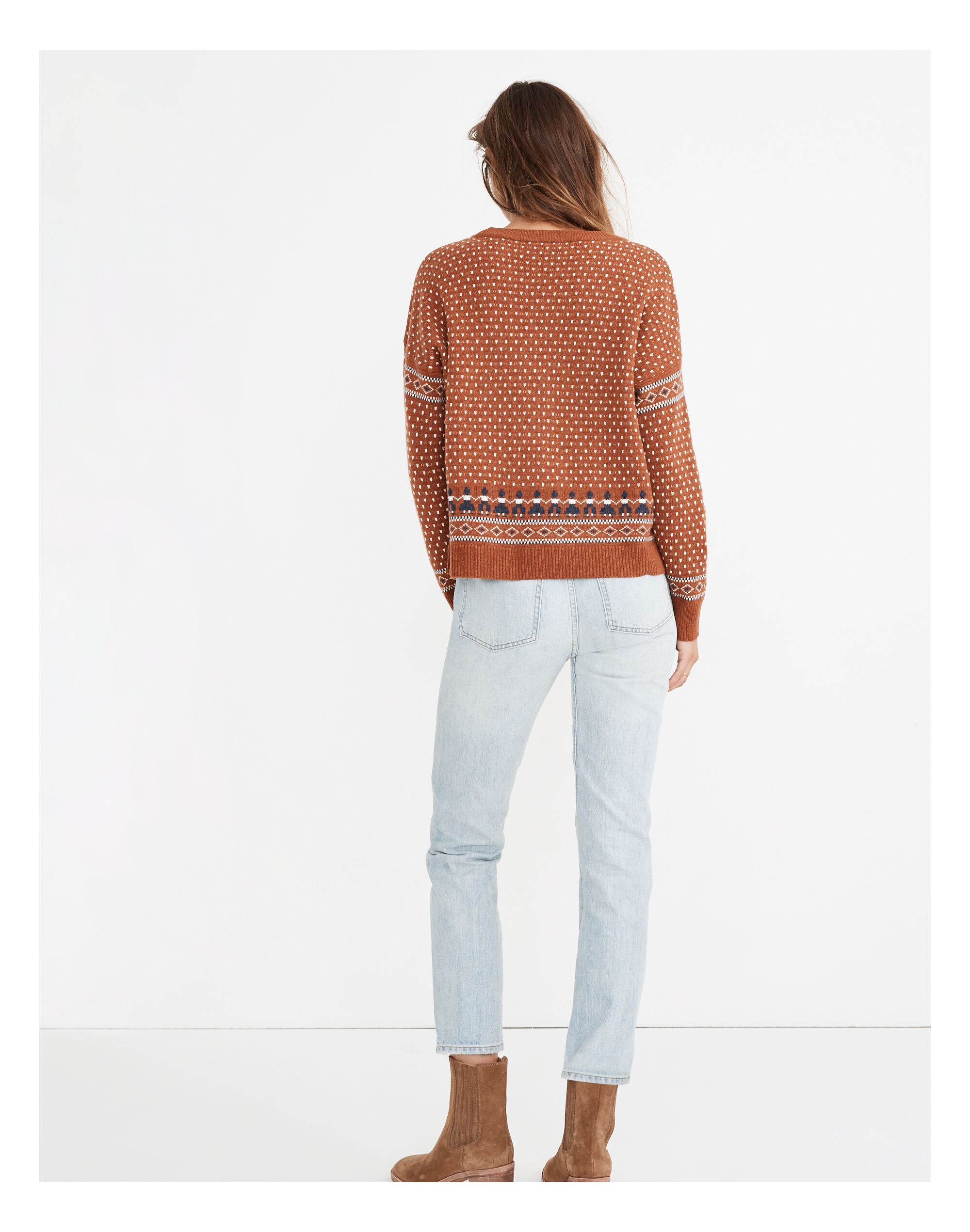 Woodside Jacquard Pullover Sweater