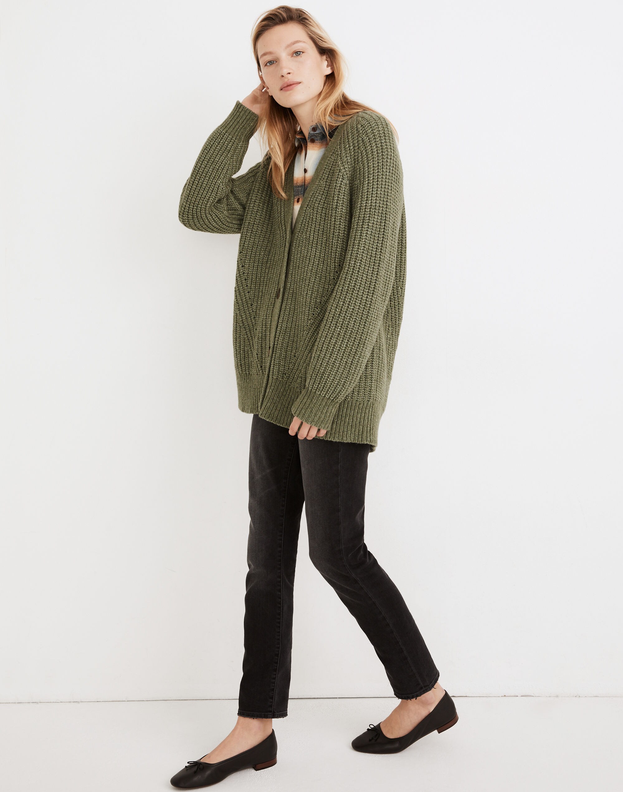 Holmes Ribbed Cardigan Sweater