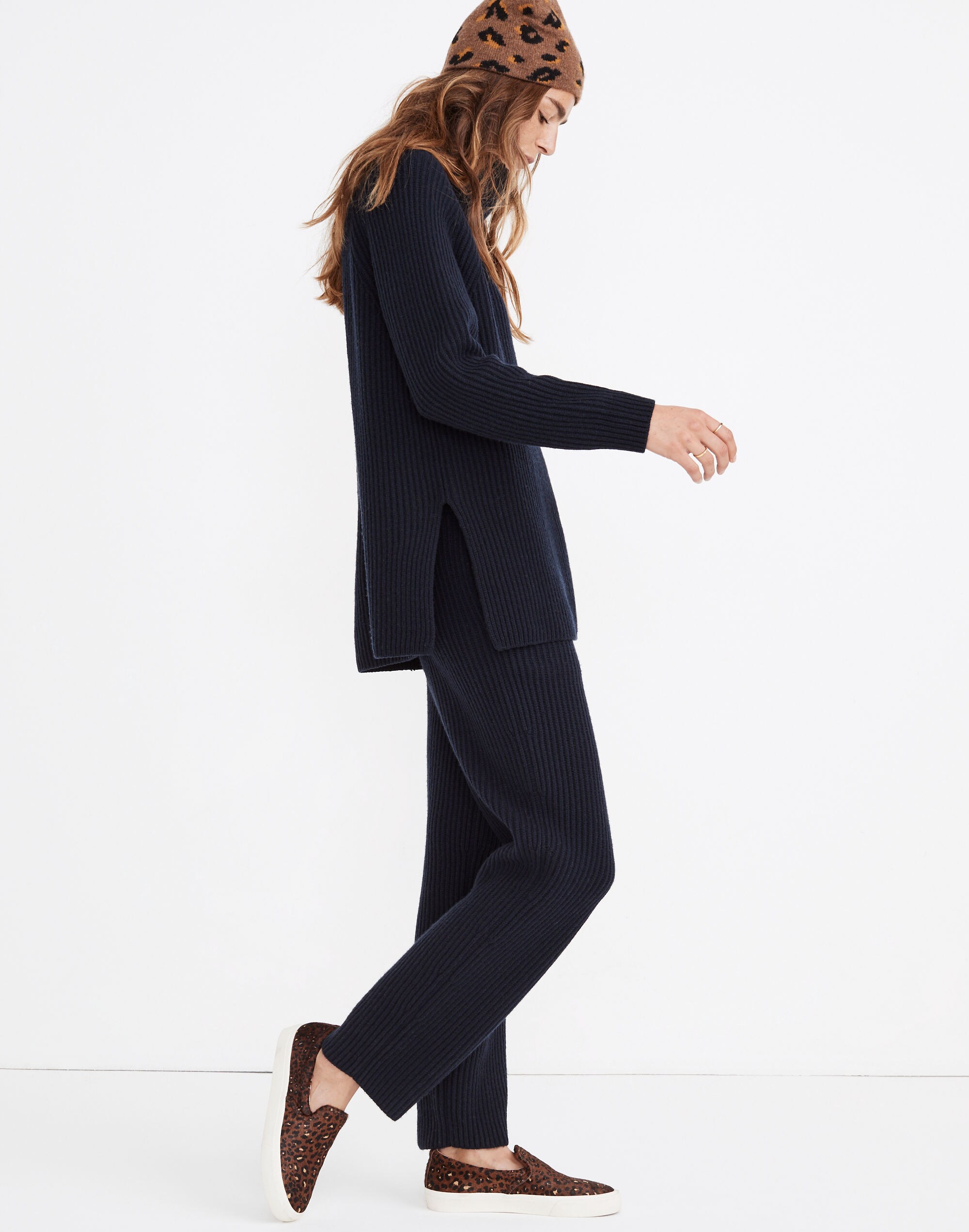 Maitland Ribbed Turtleneck Tunic Sweater