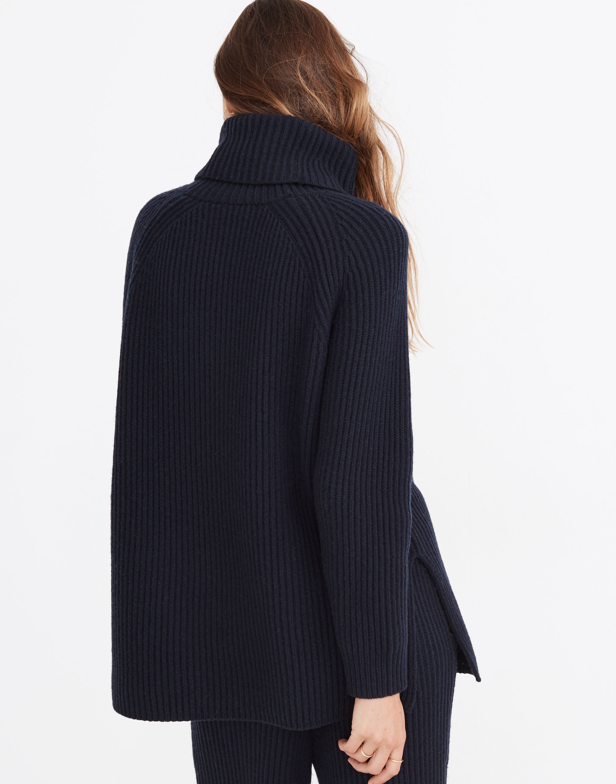 Maitland Ribbed Turtleneck Tunic Sweater