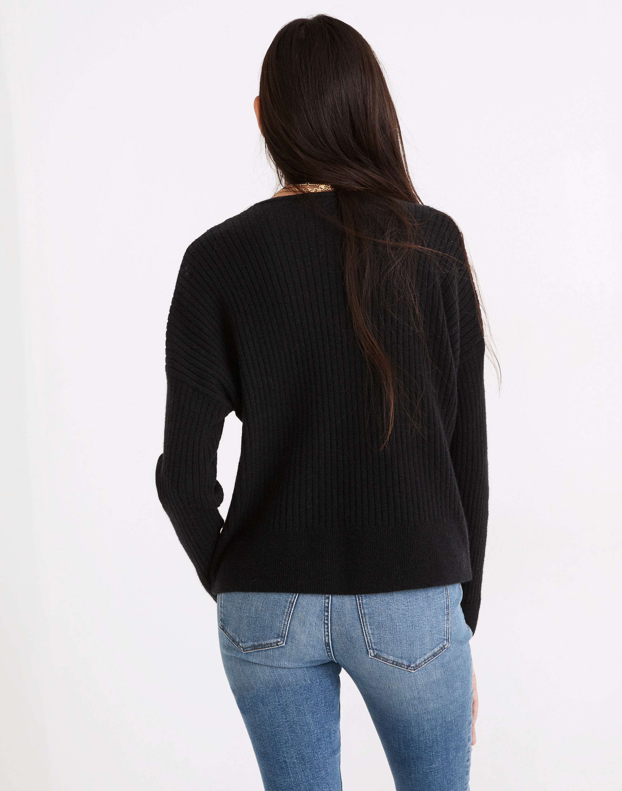 Cameron Ribbed Cardigan Sweater in Coziest Yarn