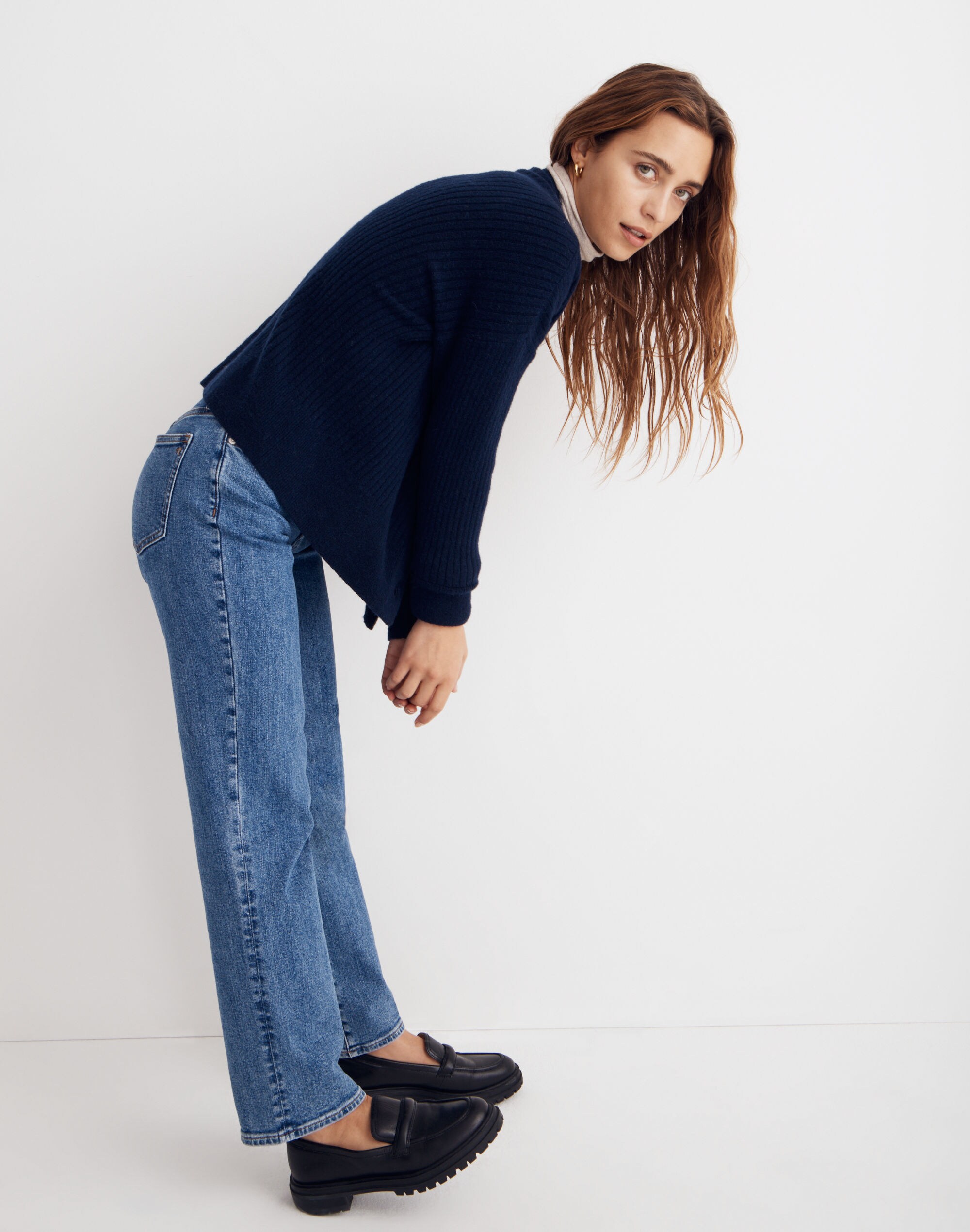 Cameron Ribbed Cardigan Sweater in Coziest Yarn