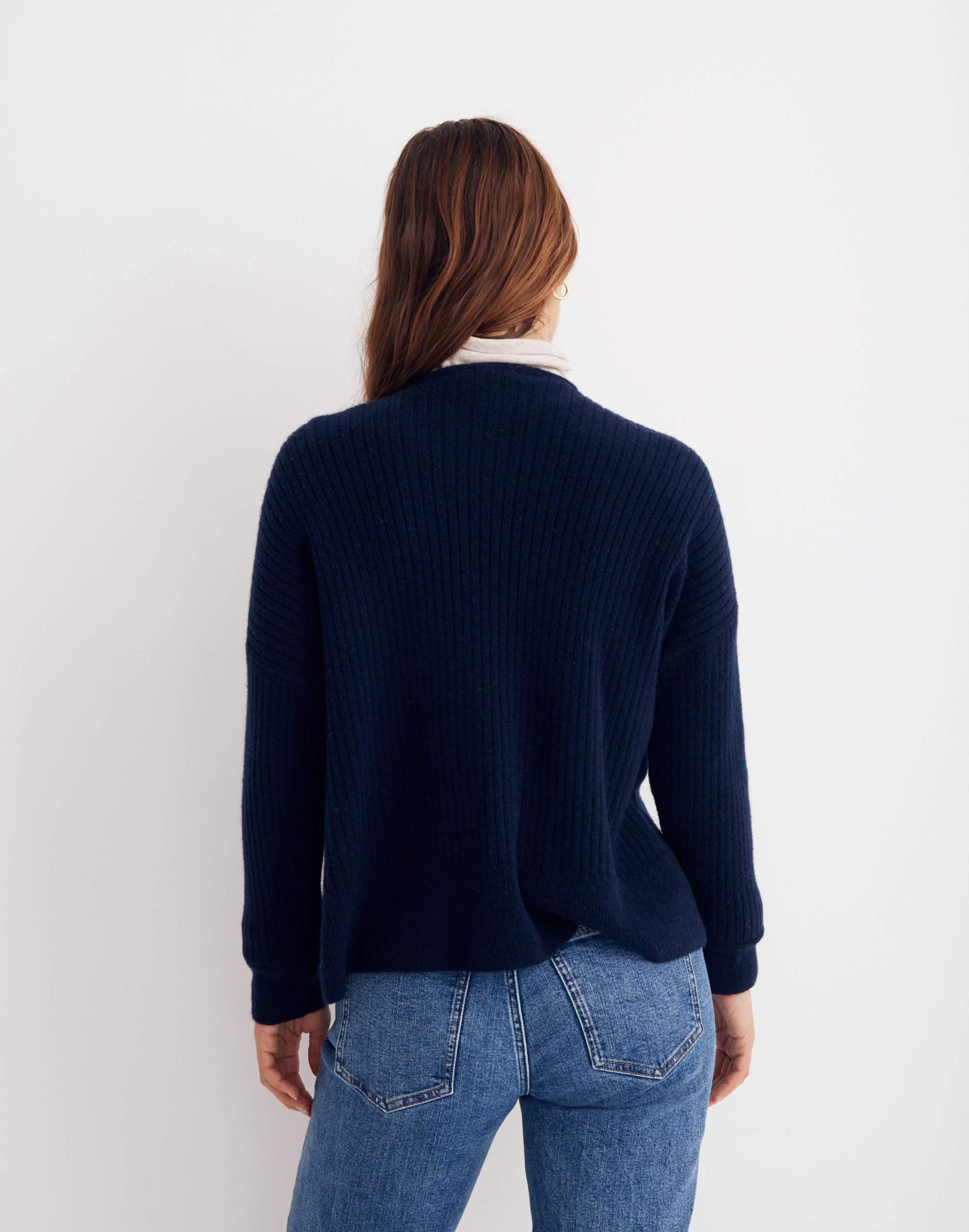 Cameron Ribbed Cardigan Sweater in Coziest Yarn