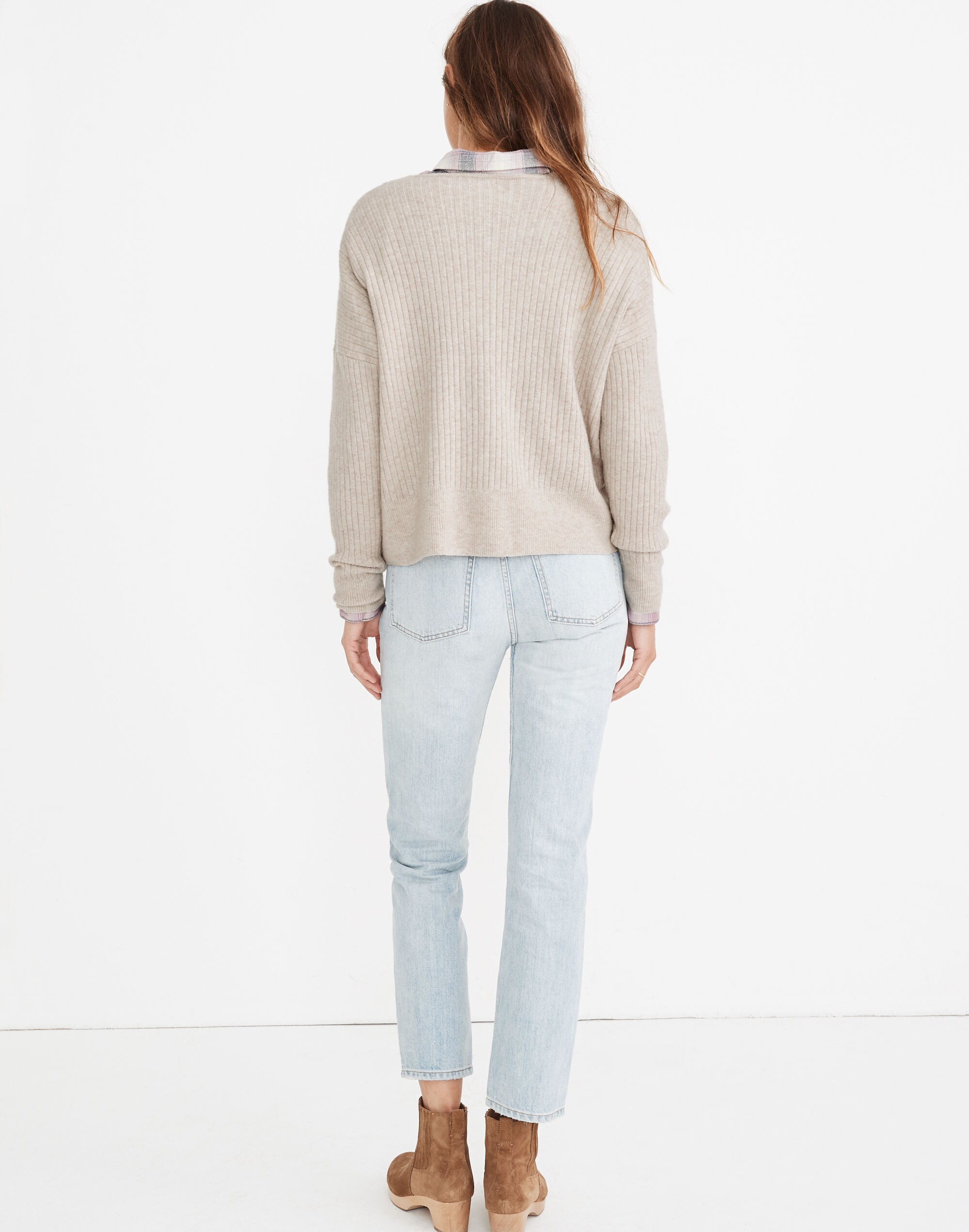 Cameron Ribbed Cardigan Sweater in Coziest Yarn