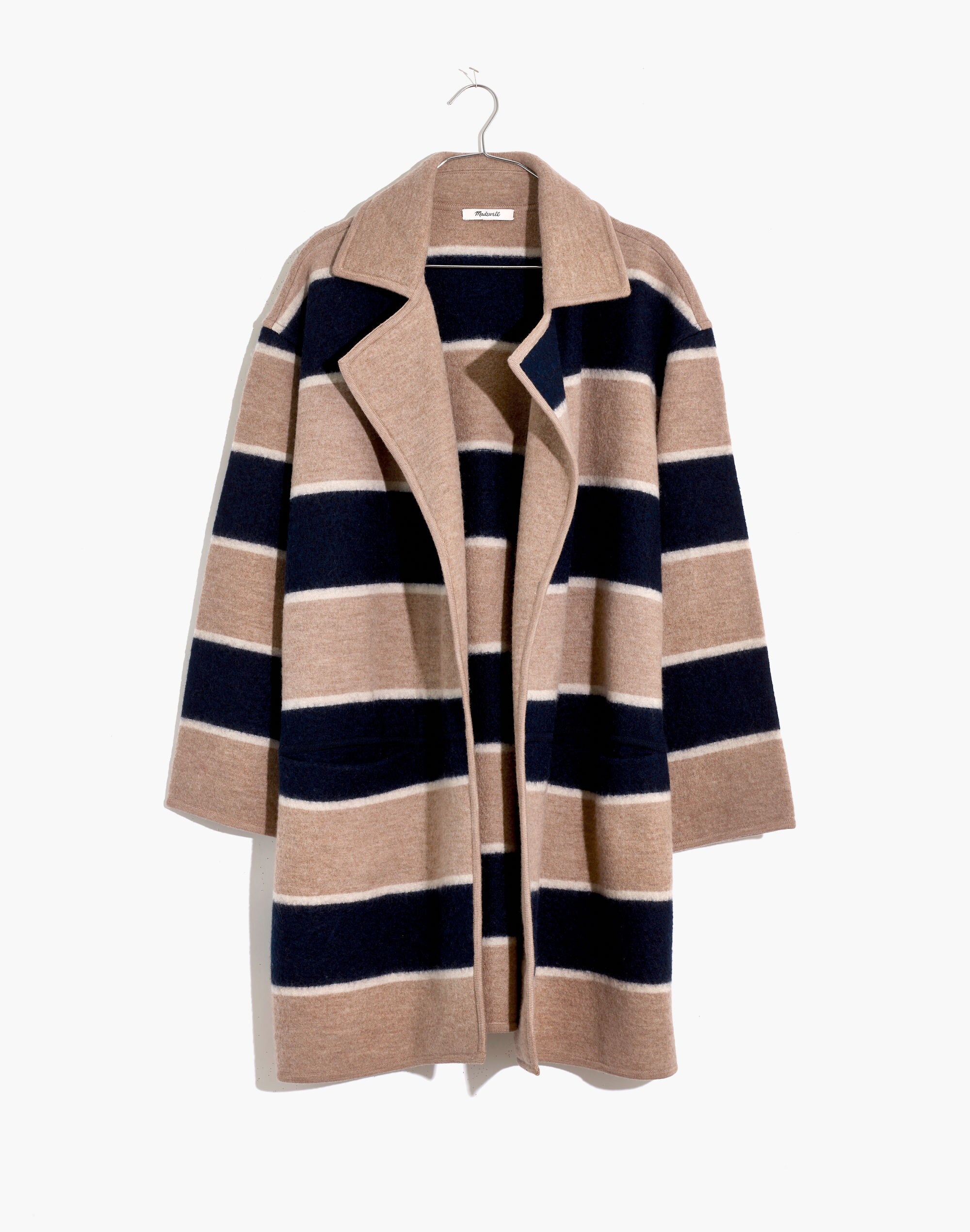 Striped Ballard Sweater Coat