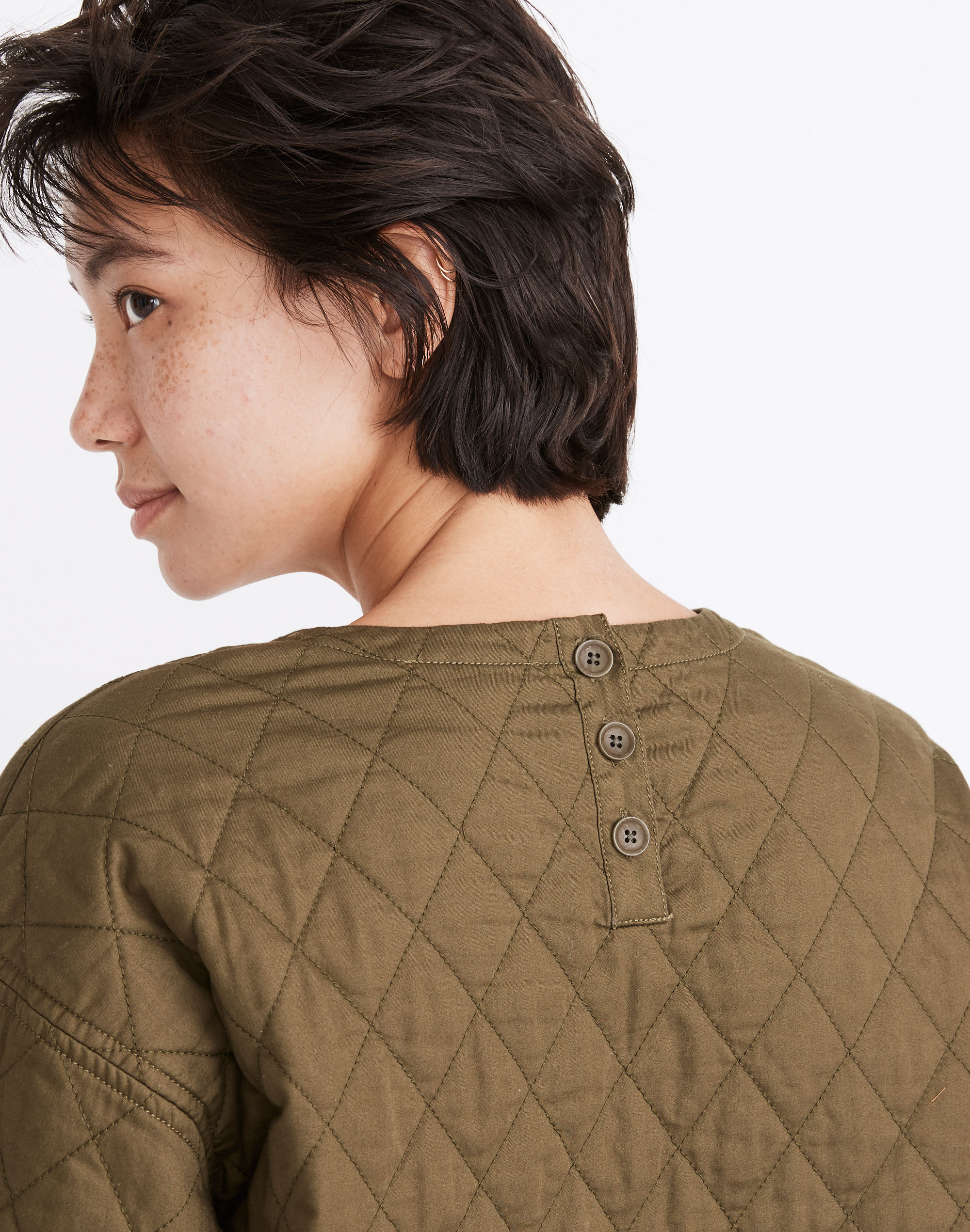 トップス journalstandardluxe QUILTED CREWNECK TOP Quilted Top | Madewell