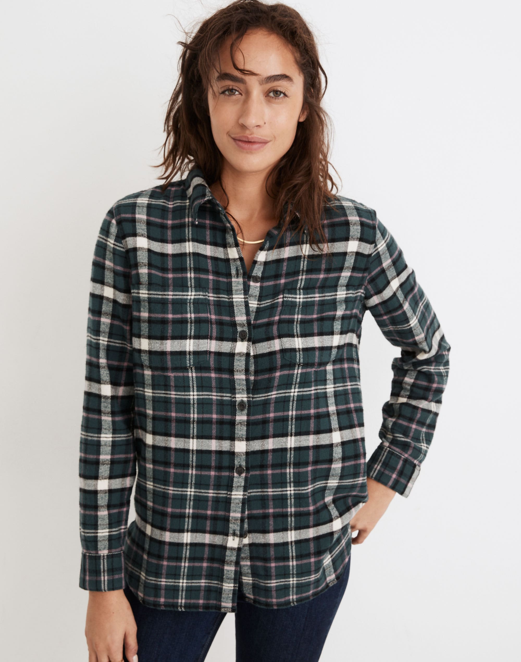 Flannel Classic Ex-Boyfriend Shirt in Baywood Plaid