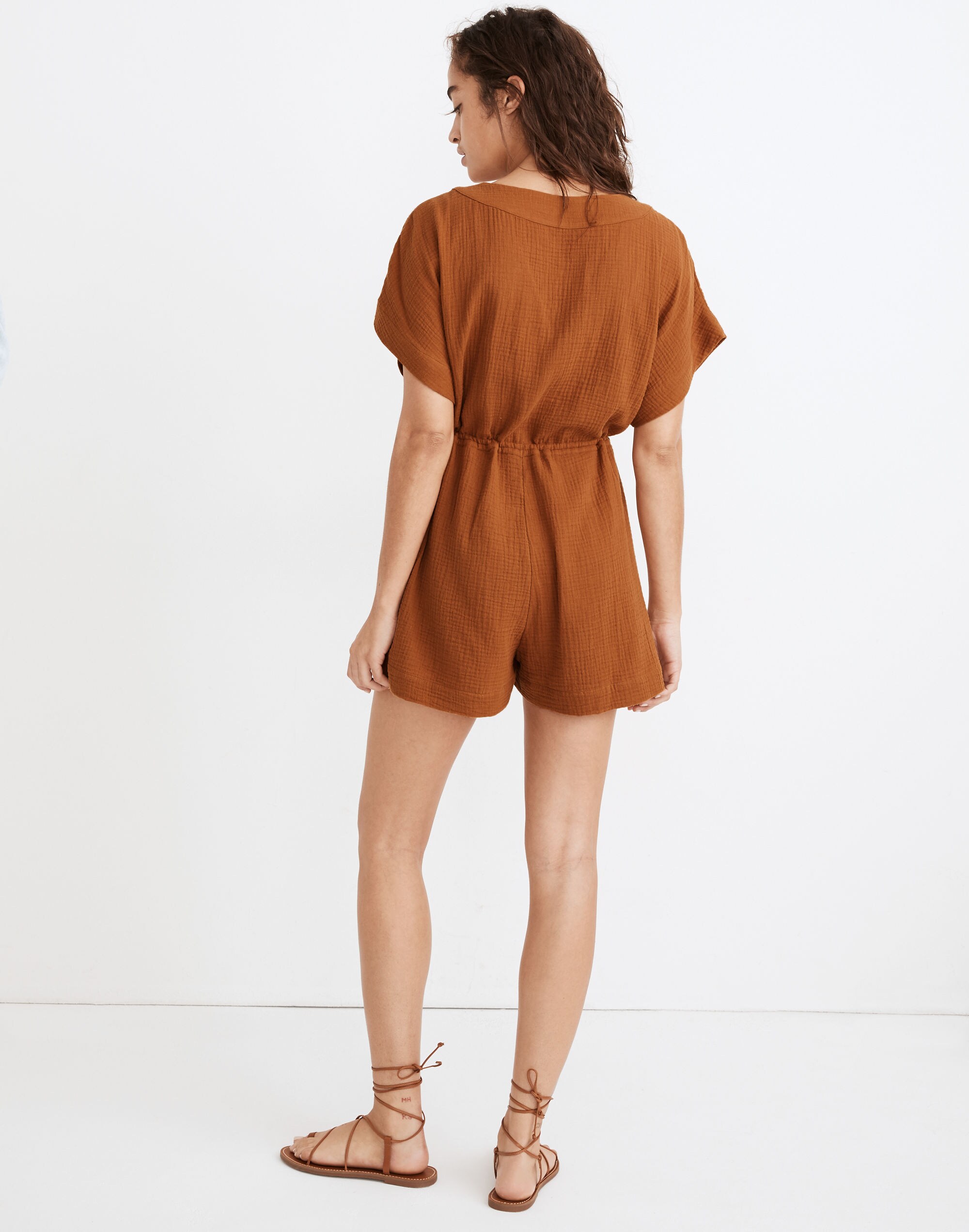 Lightestspun Cover-Up Drawstring Romper