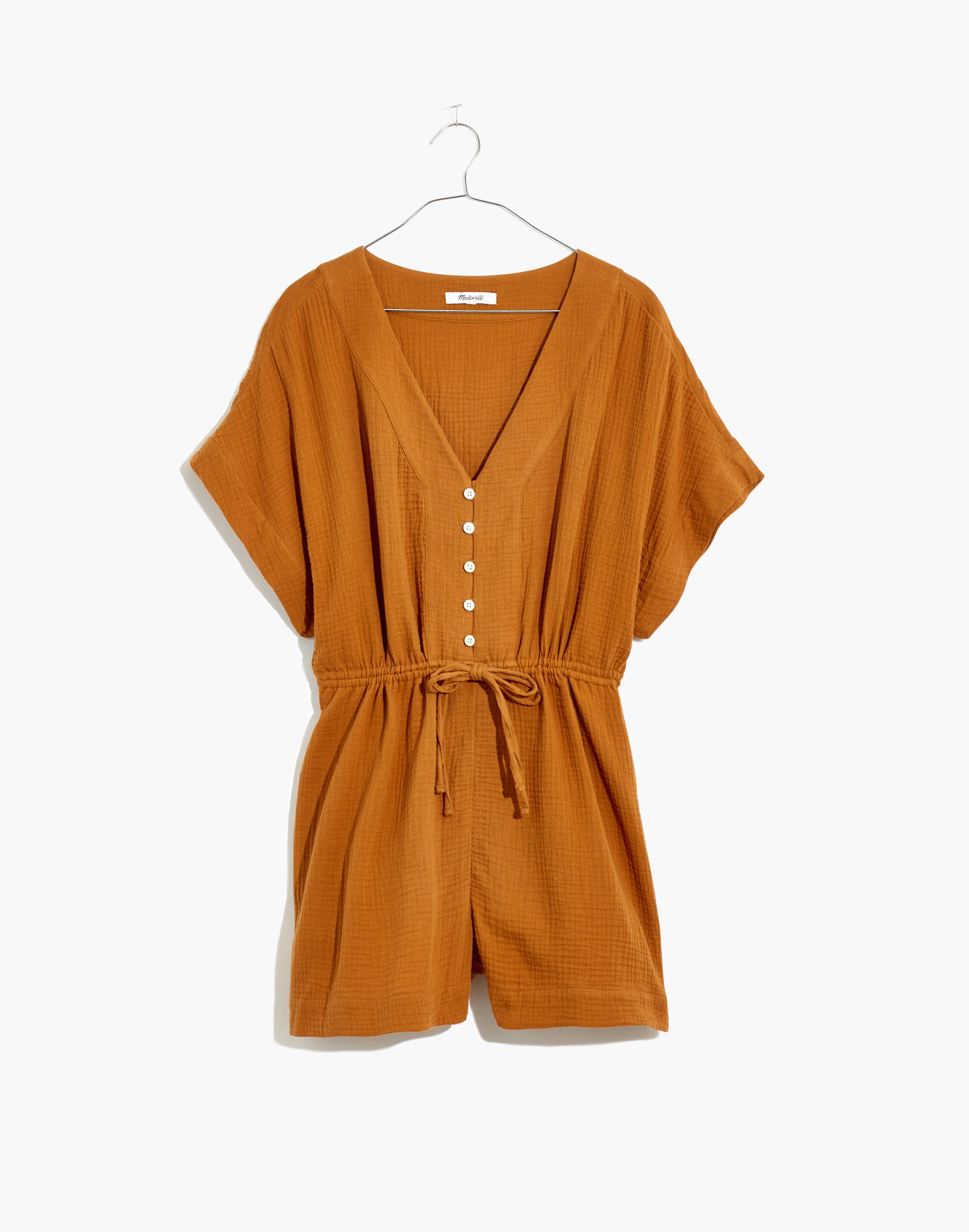 Lightestspun Cover-Up Drawstring Romper