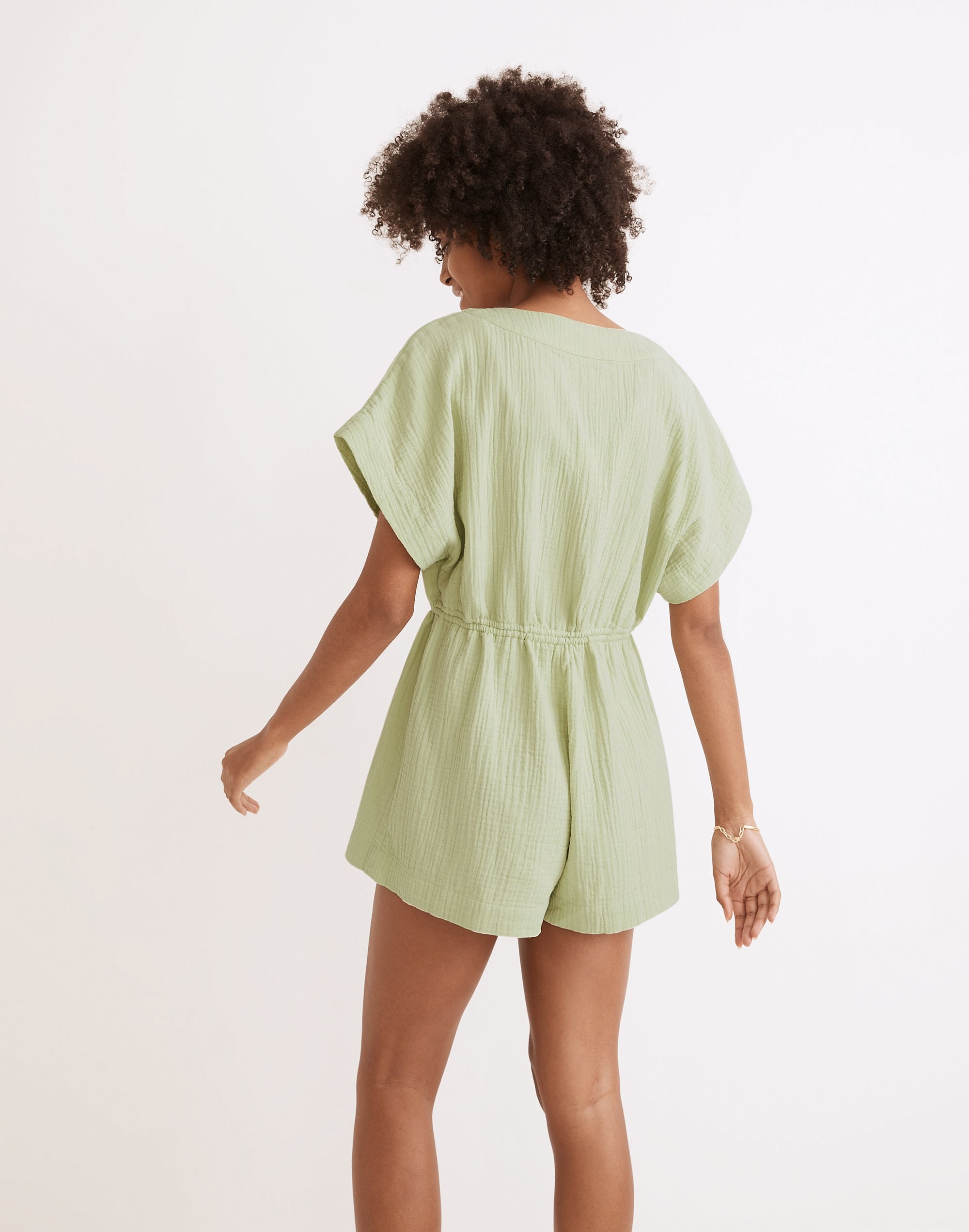 Lightestspun Cover-Up Drawstring Romper