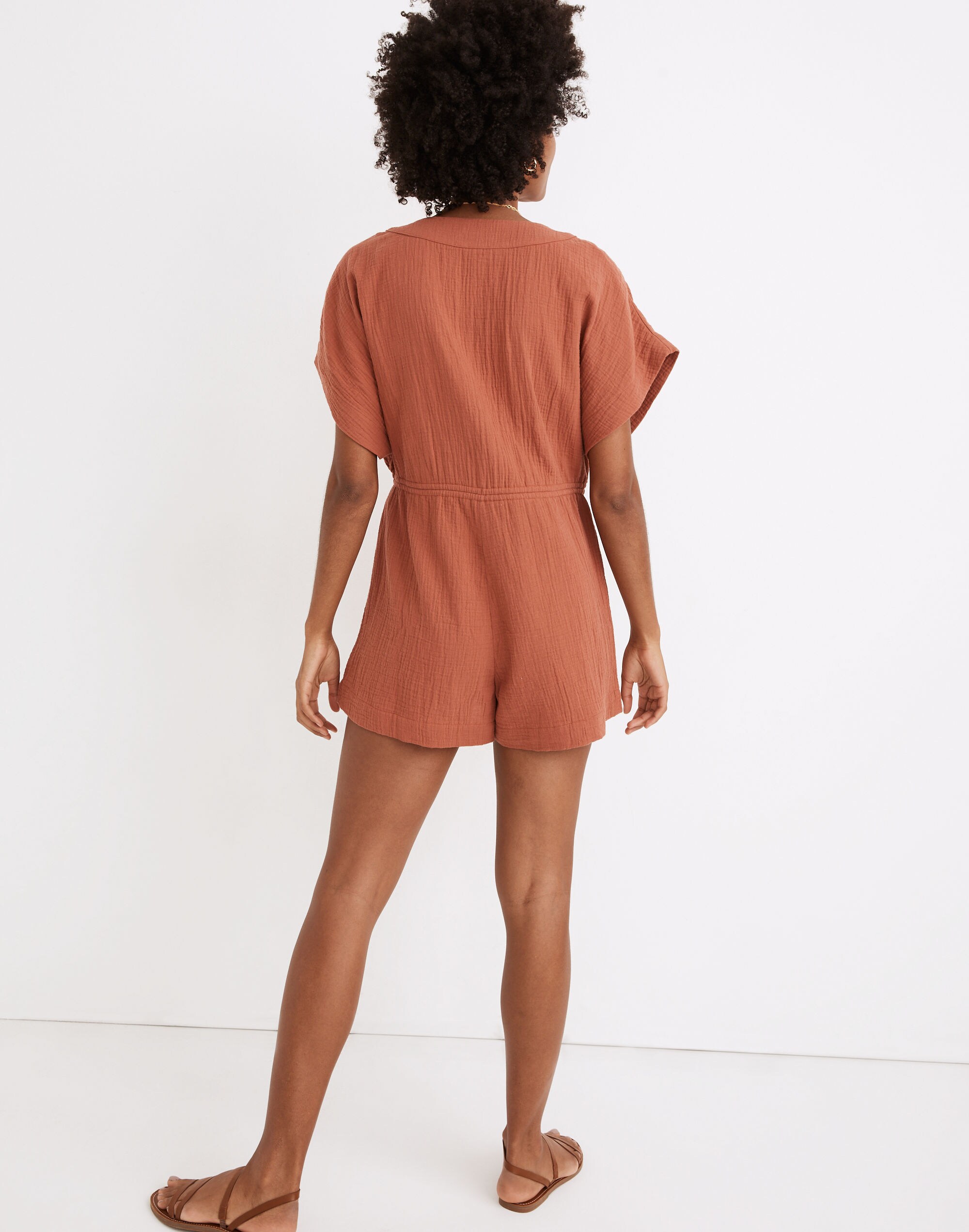 Lightestspun Cover-Up Drawstring Romper