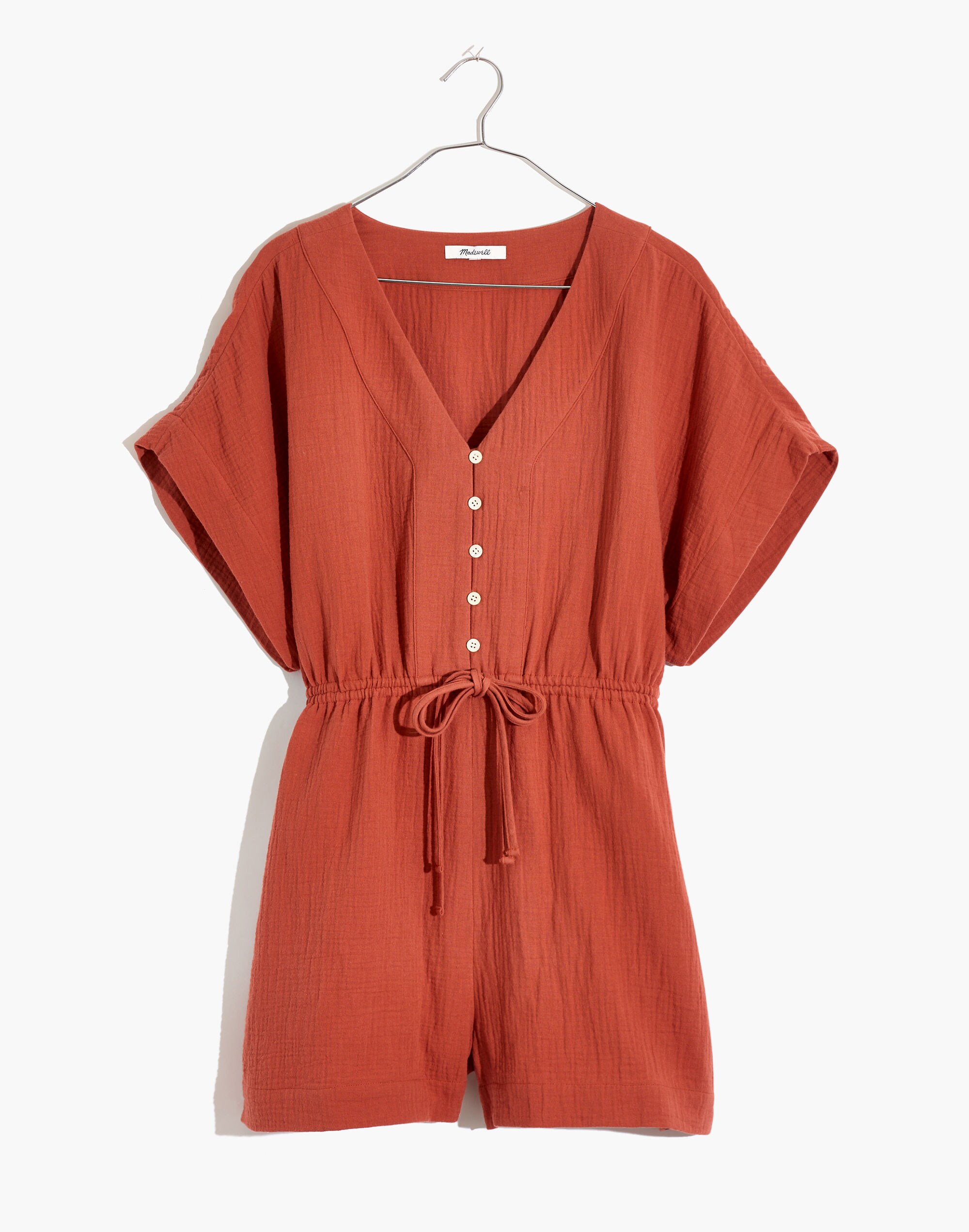 Lightestspun Cover-Up Drawstring Romper