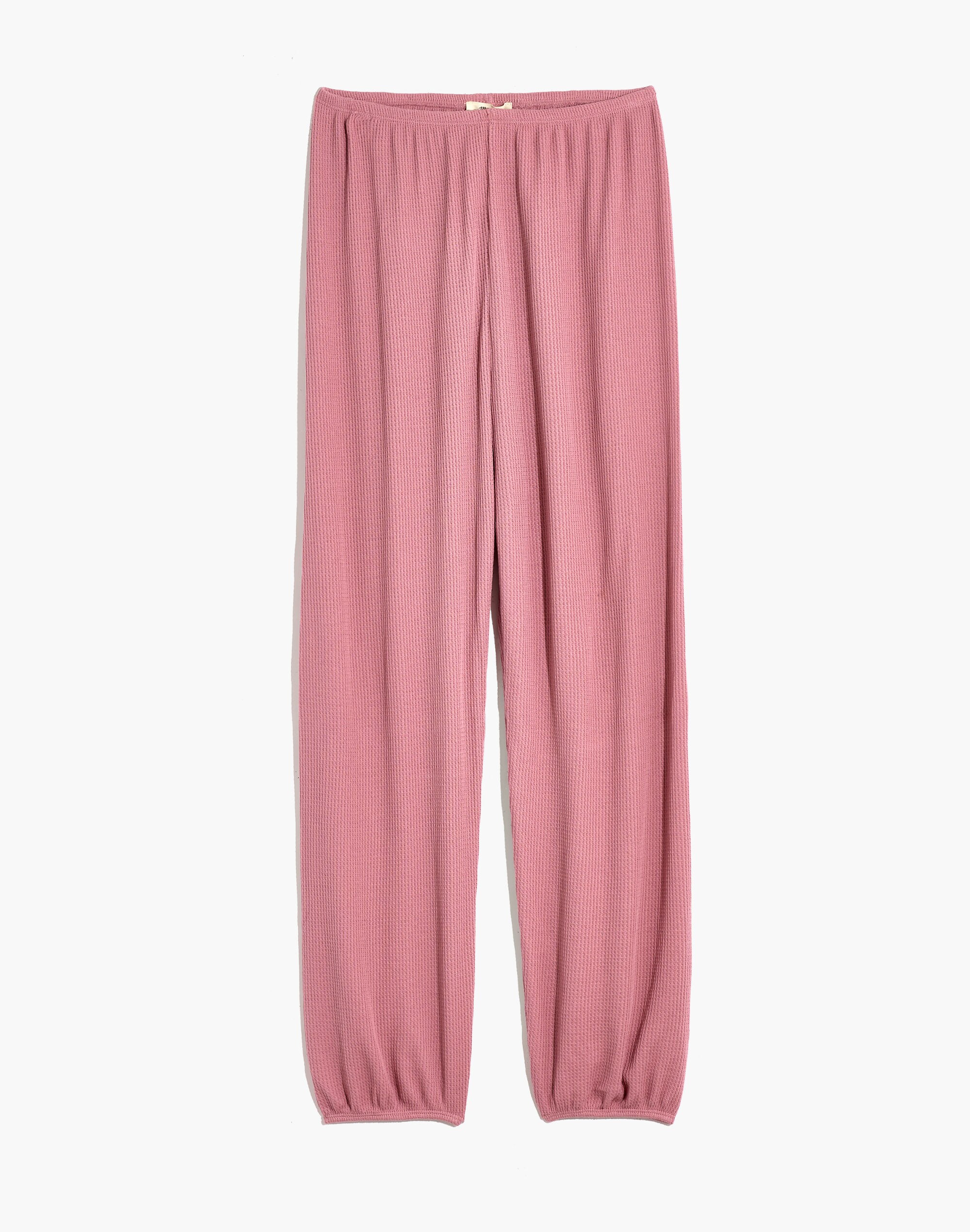 Waffle Knit Pajama Sweatpants