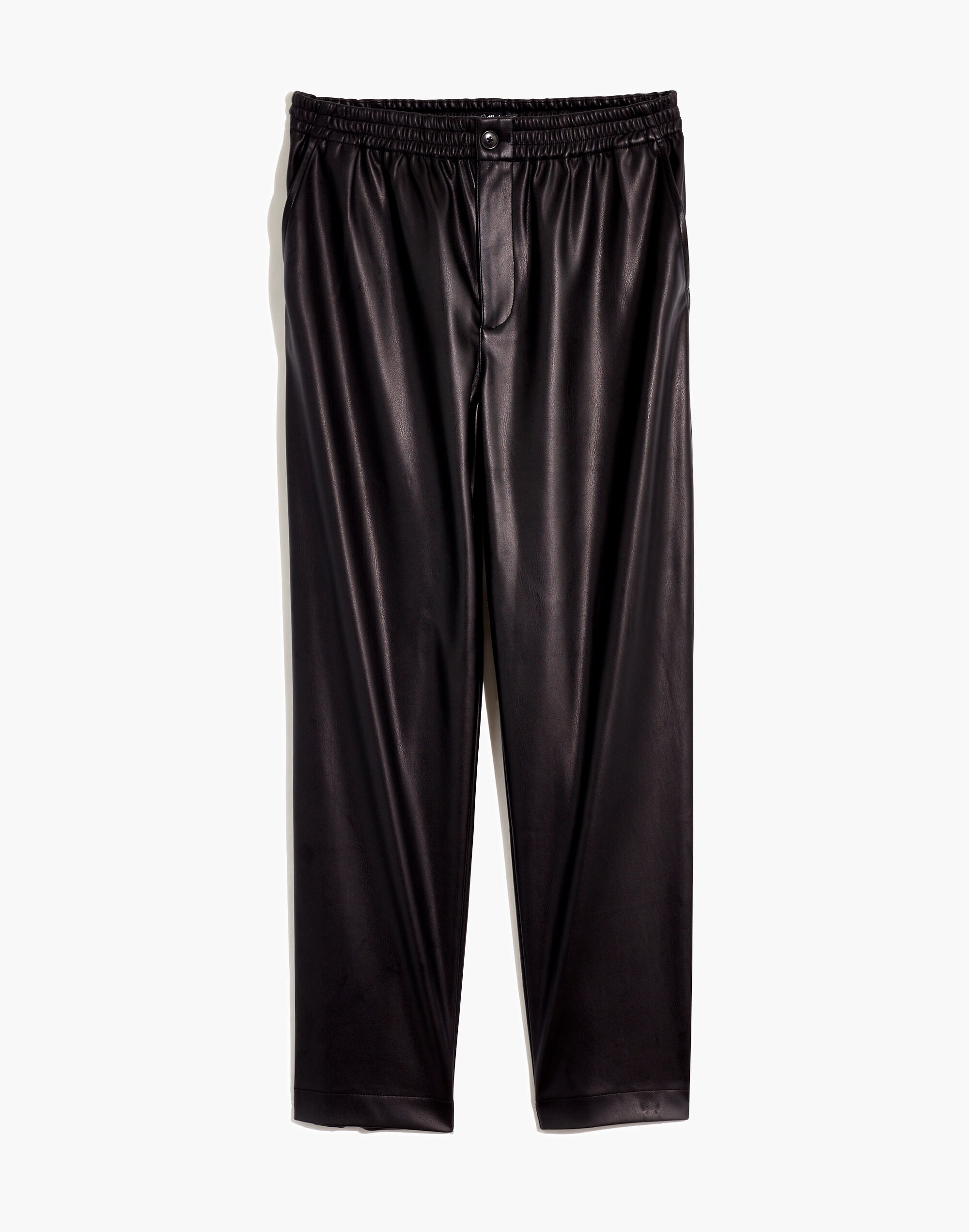Vegan Leather Track Trousers