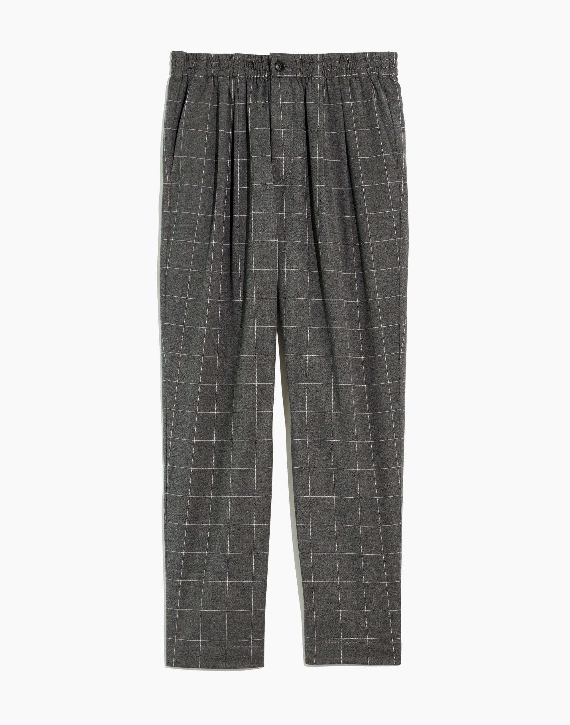 Plaid Flannel Track Trousers