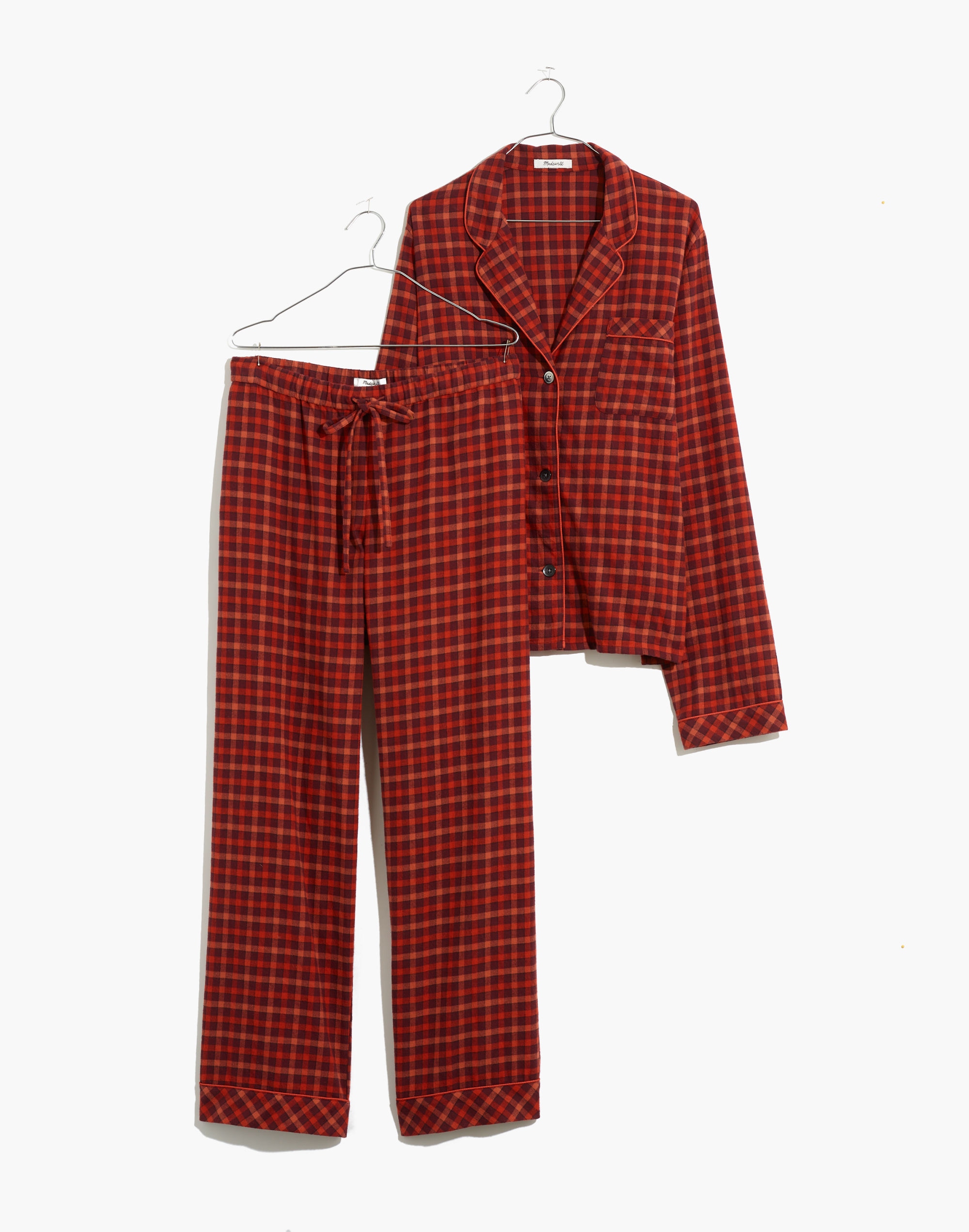 Flannel Bedtime Pajama Set in Plaid