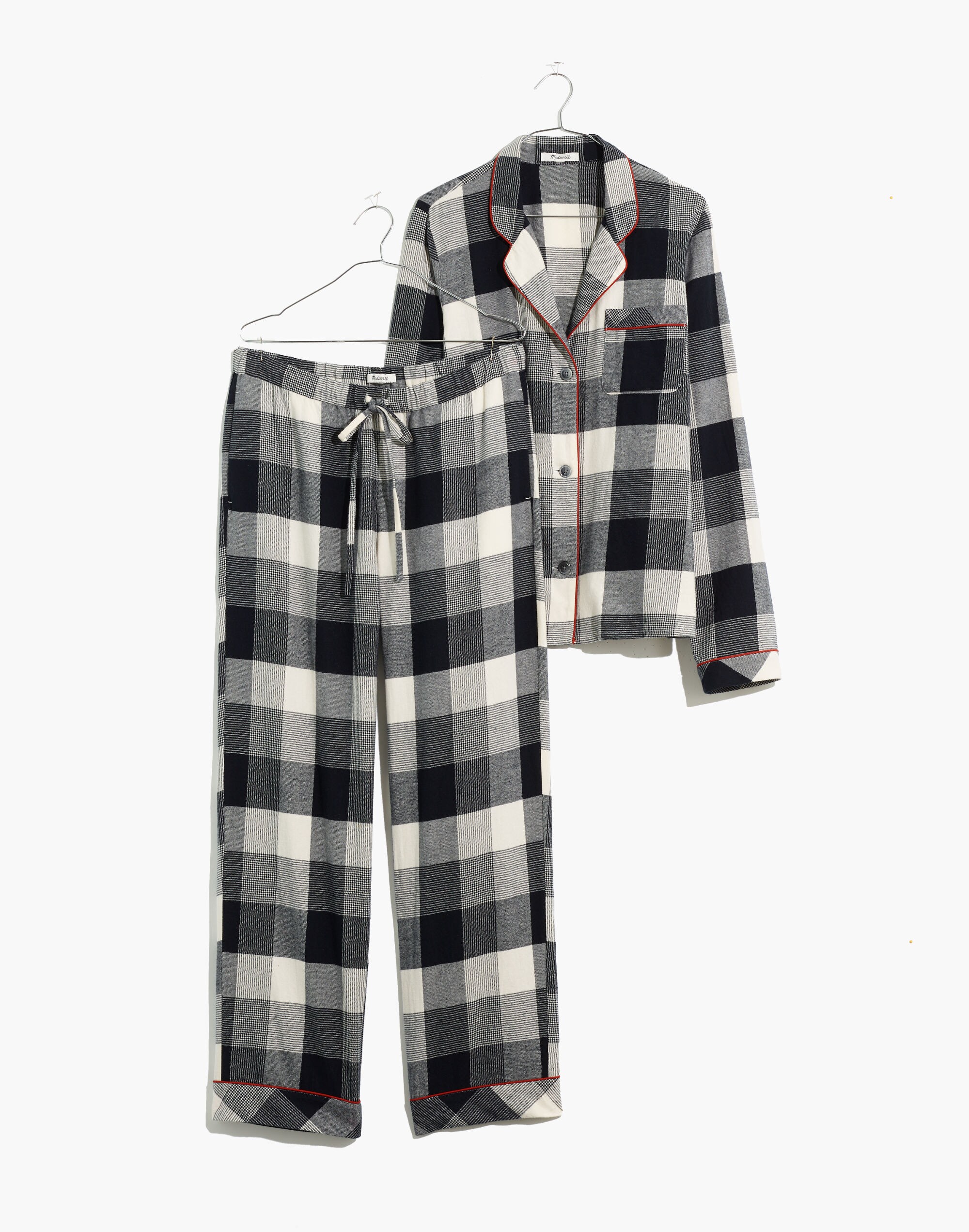 Flannel Bedtime Pajama Set in Buffalo Check