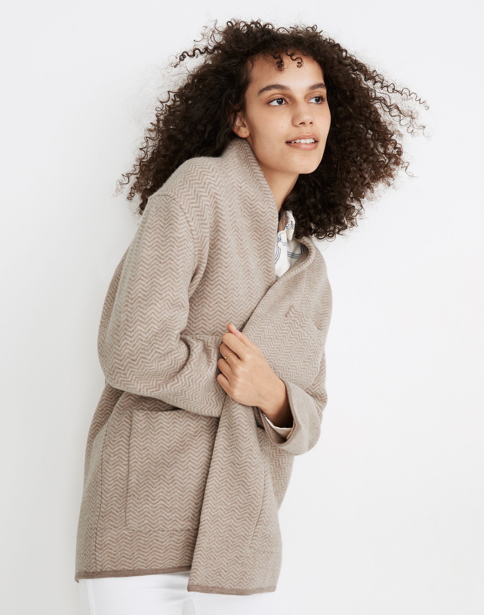 Herringbone Mattson Sweater Coat