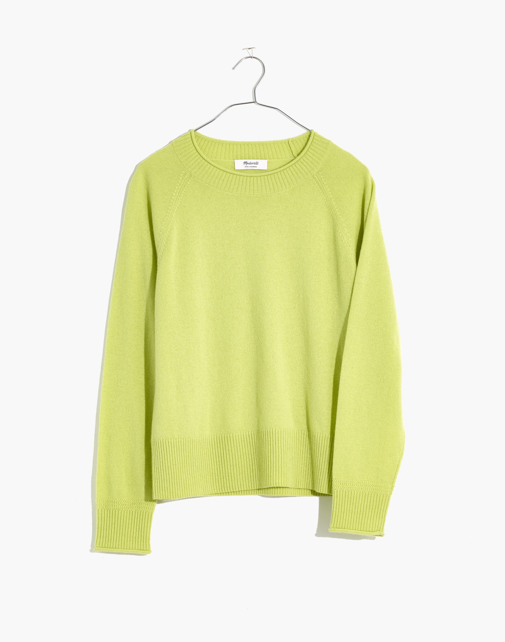 (Re)sponsible Cashmere Roll-Trim Pullover Sweater