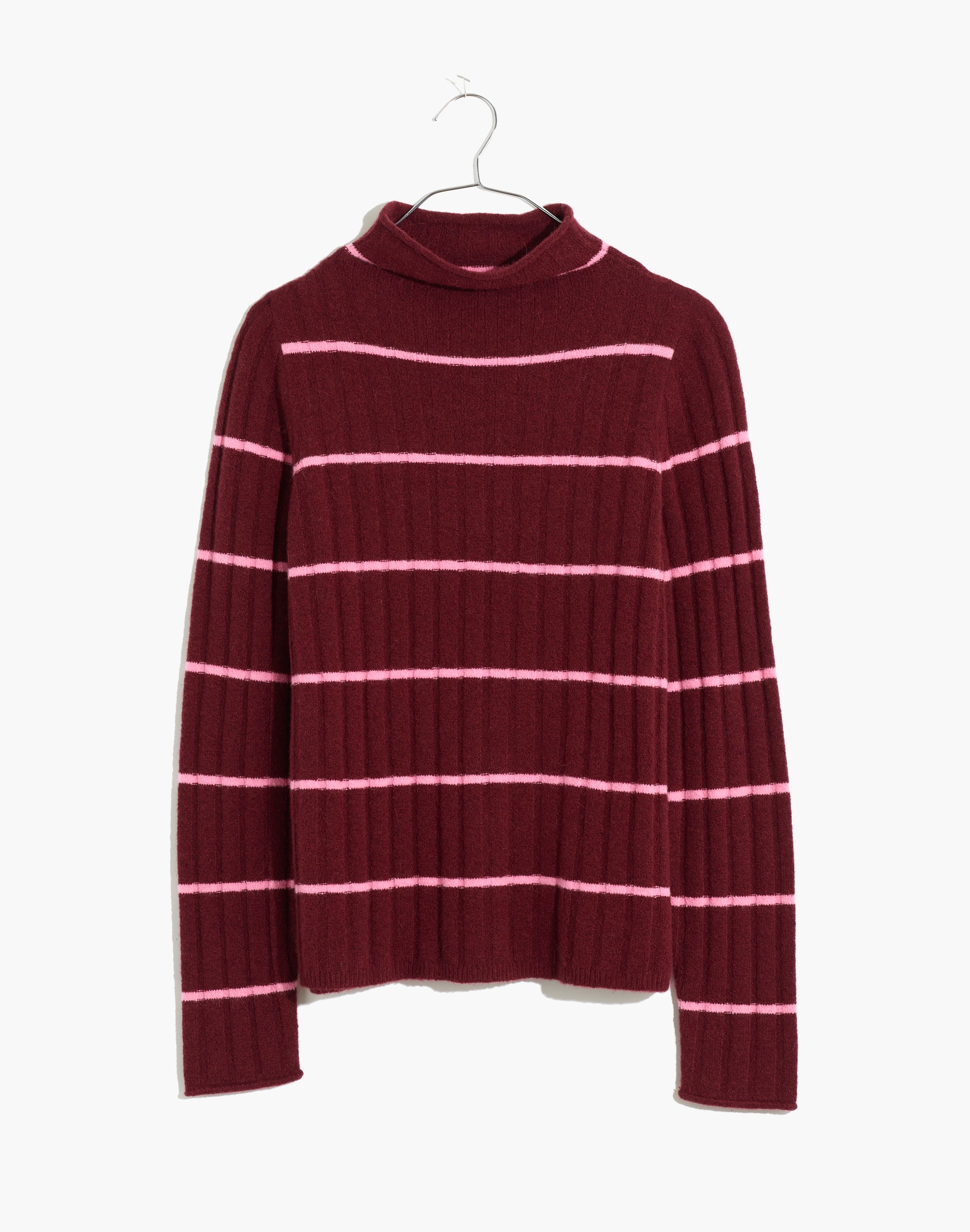 Striped Evercrest Turtleneck Sweater in Coziest Yarn