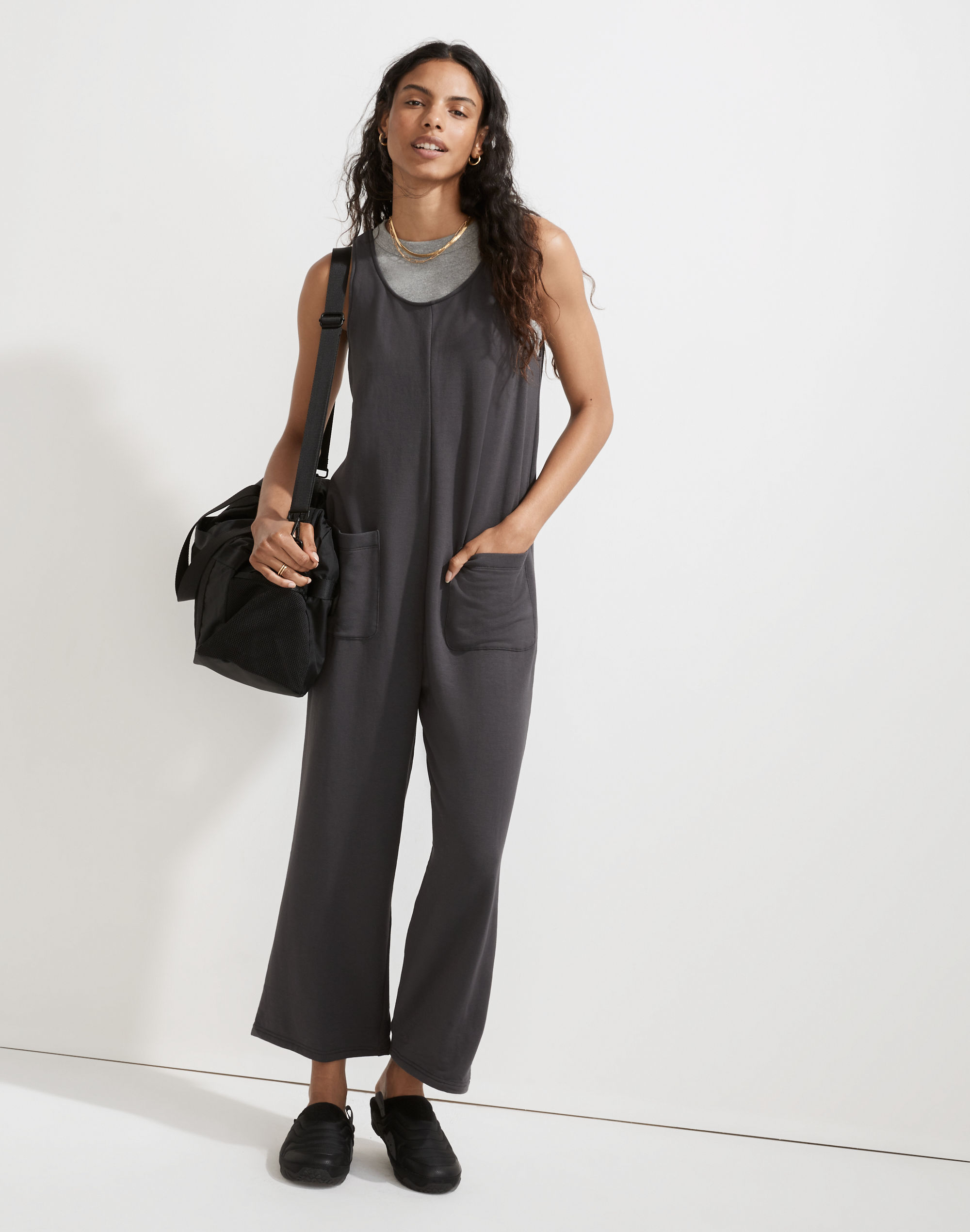 superbrushed pull-on jumpsuit