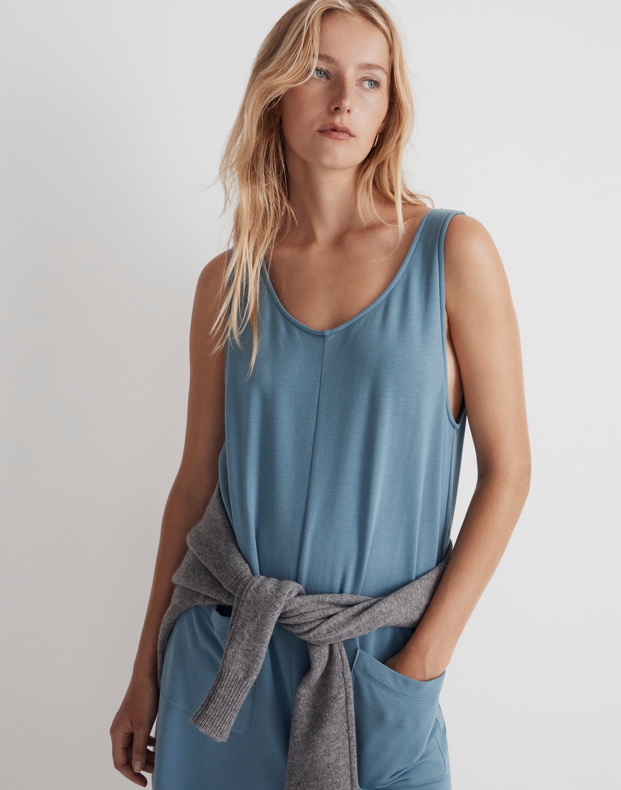 Superbrushed Pull-On Jumpsuit