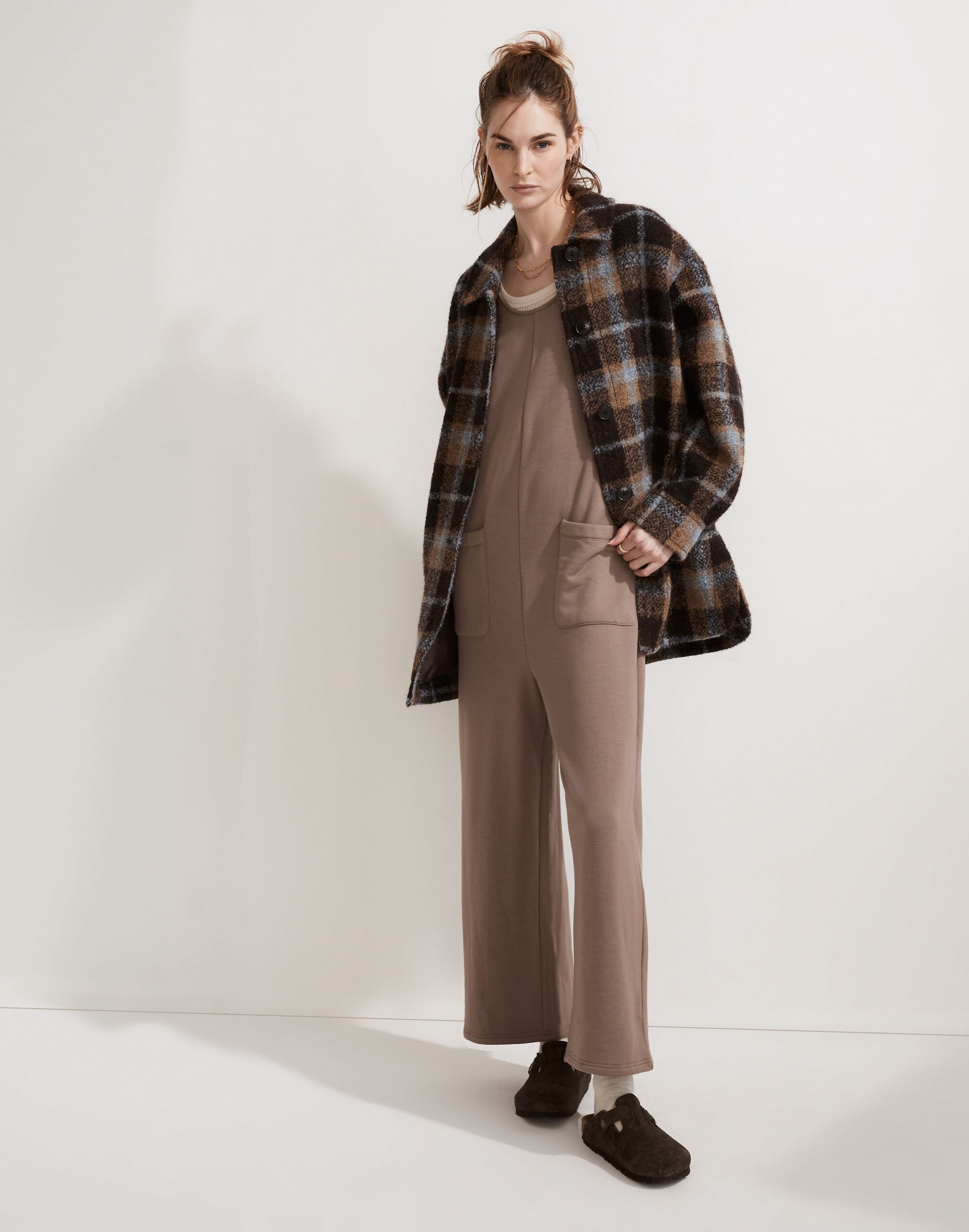 Superbrushed Pull-On Jumpsuit