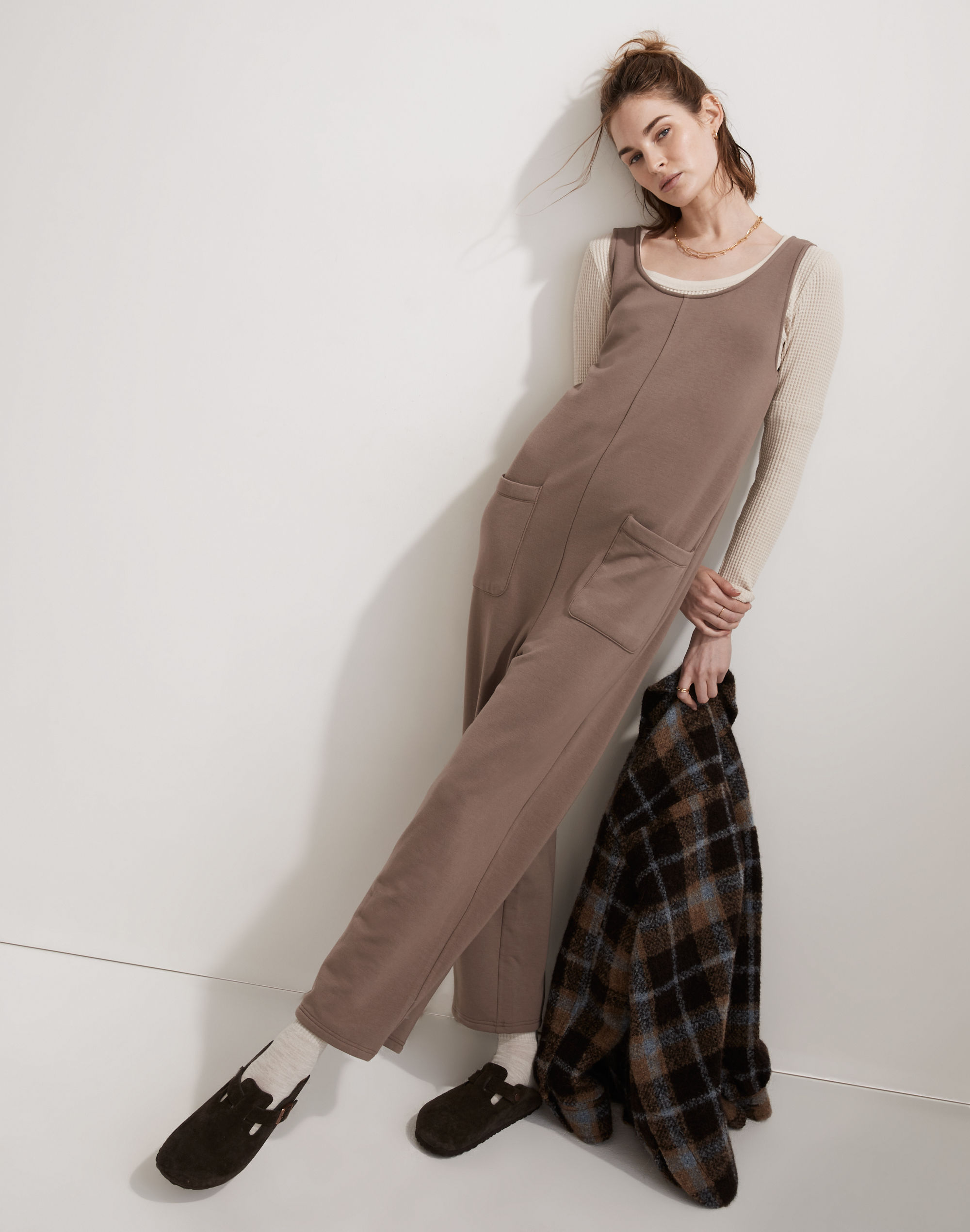 Superbrushed Pull-On Jumpsuit