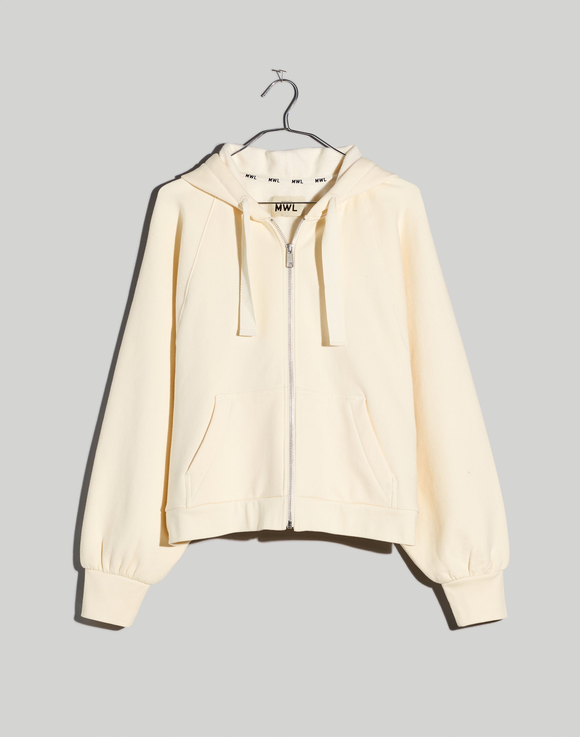 Ribbed Cocoon Hoodie Sweatshirt