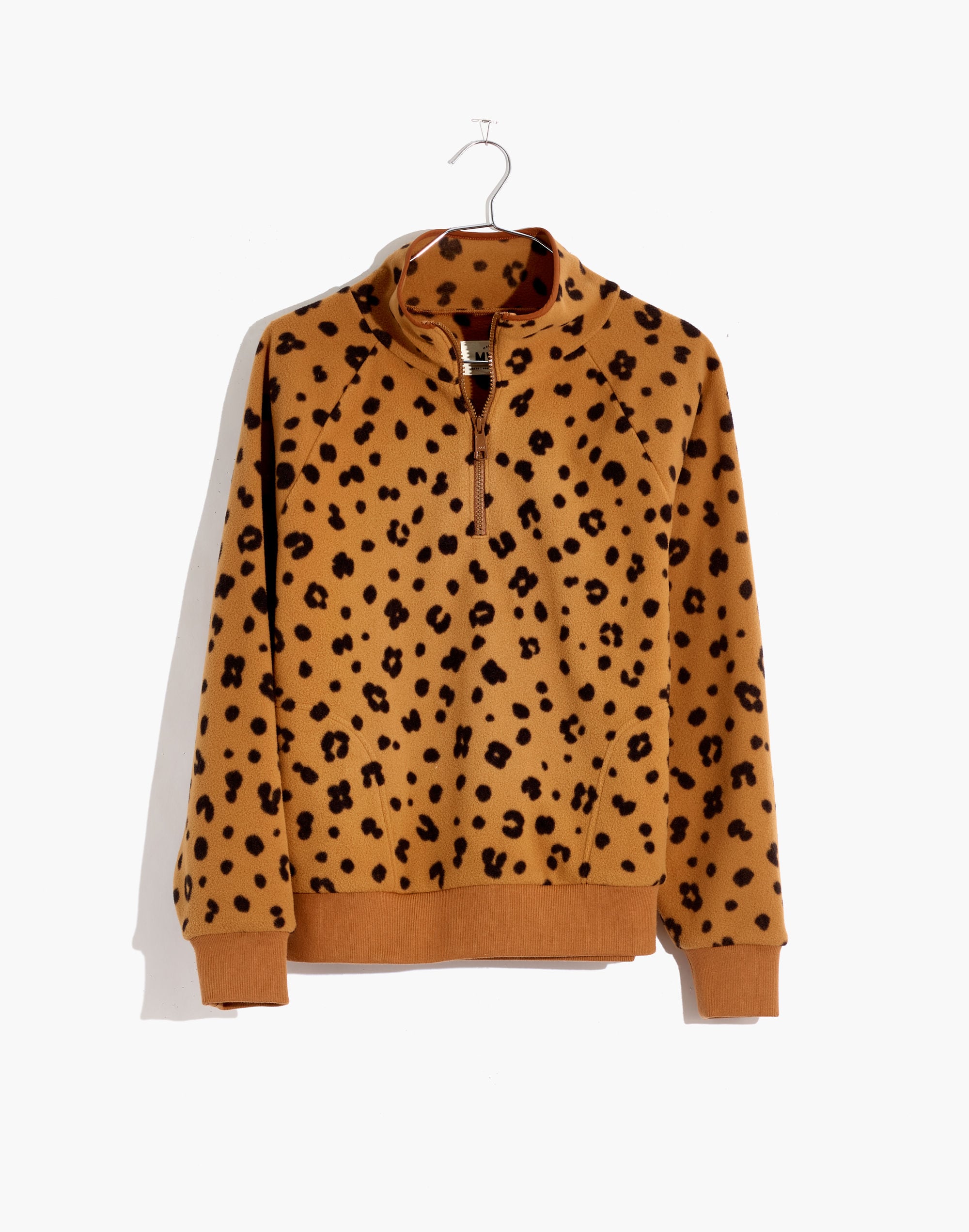 MWL Betterfleece Half-Zip Sweatshirt in Cheetah Print