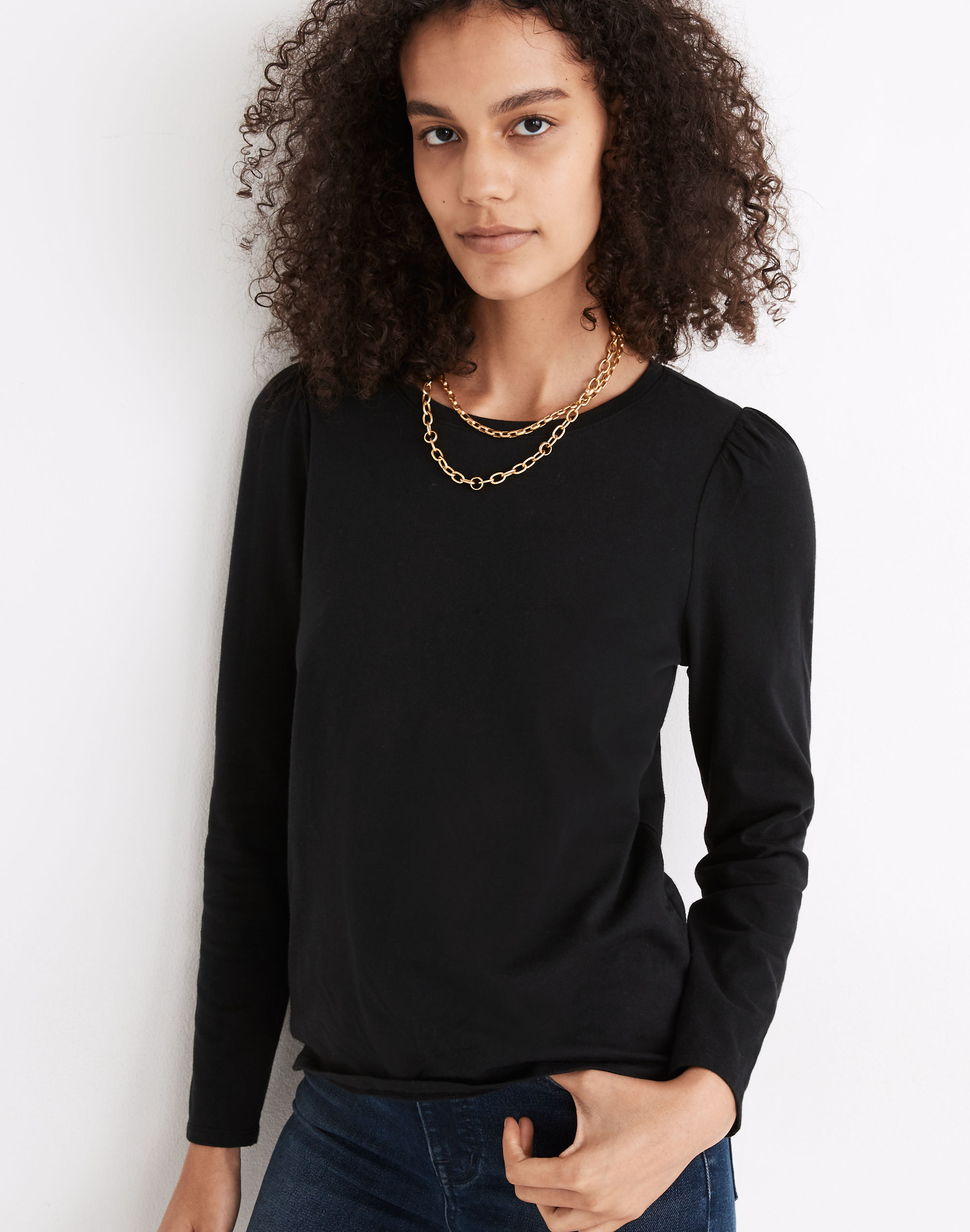 (Re)sourced Cotton Puff-Sleeve Tee