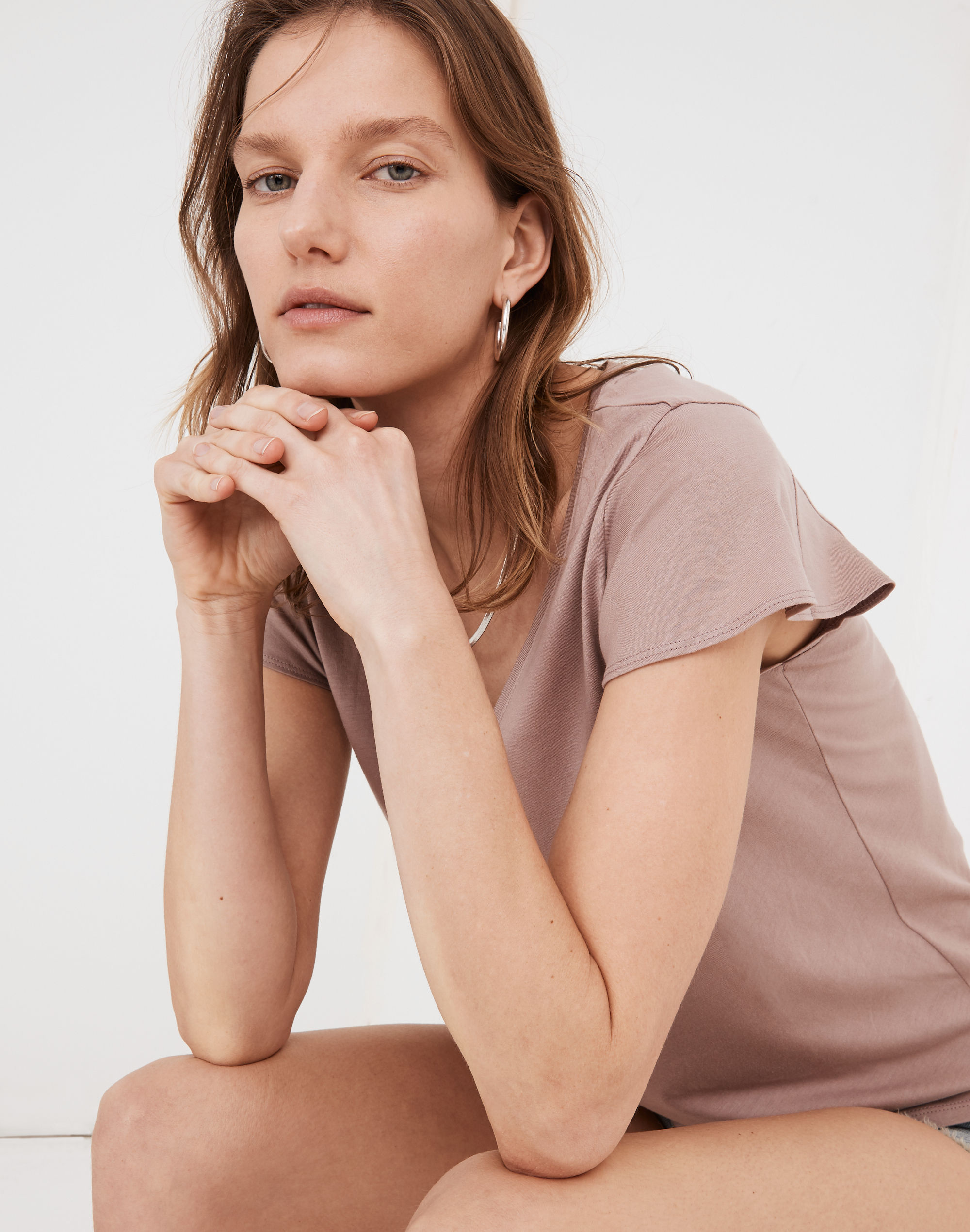 Crawford Flutter-Sleeve Tee