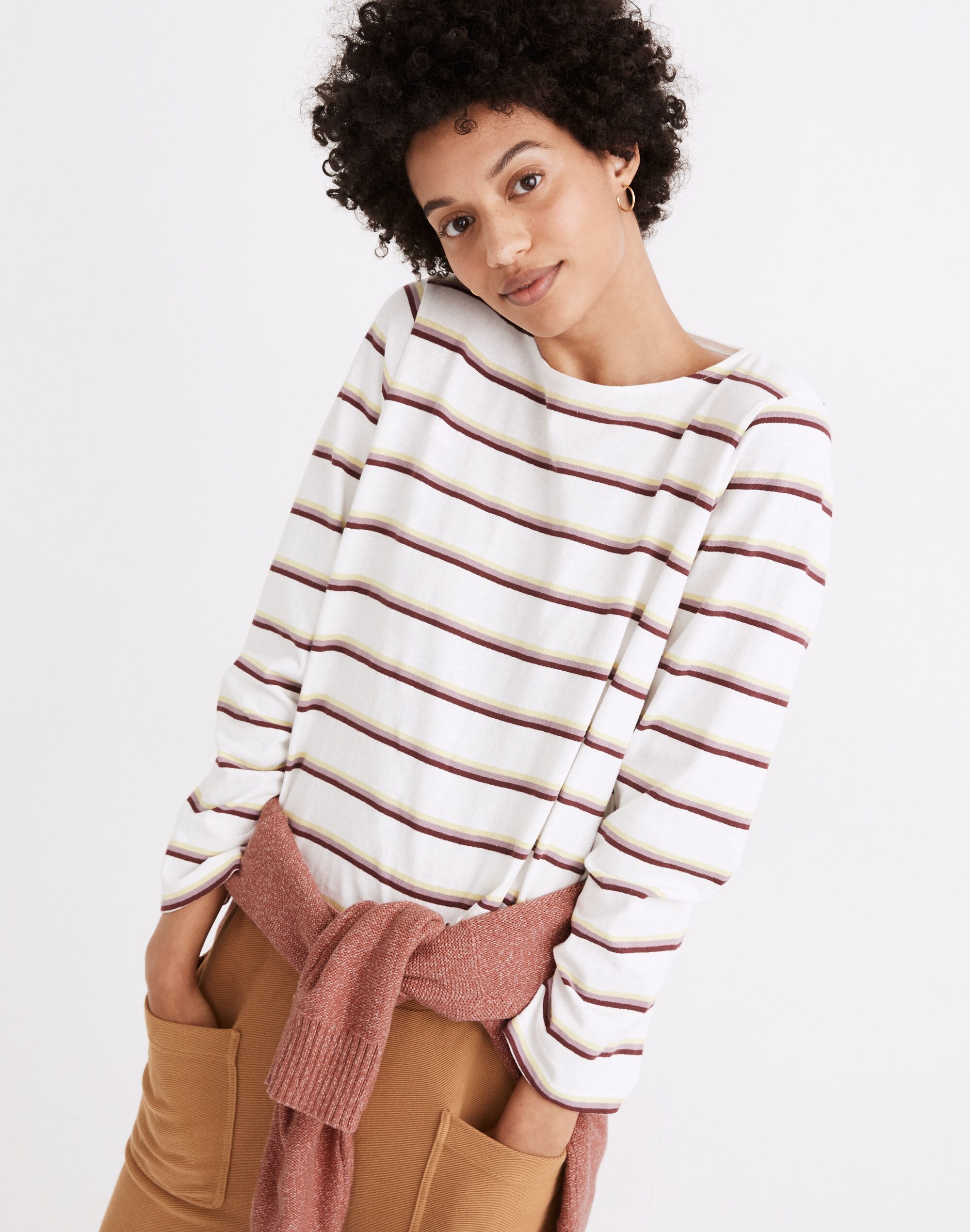 Boatneck Tee in Stripe