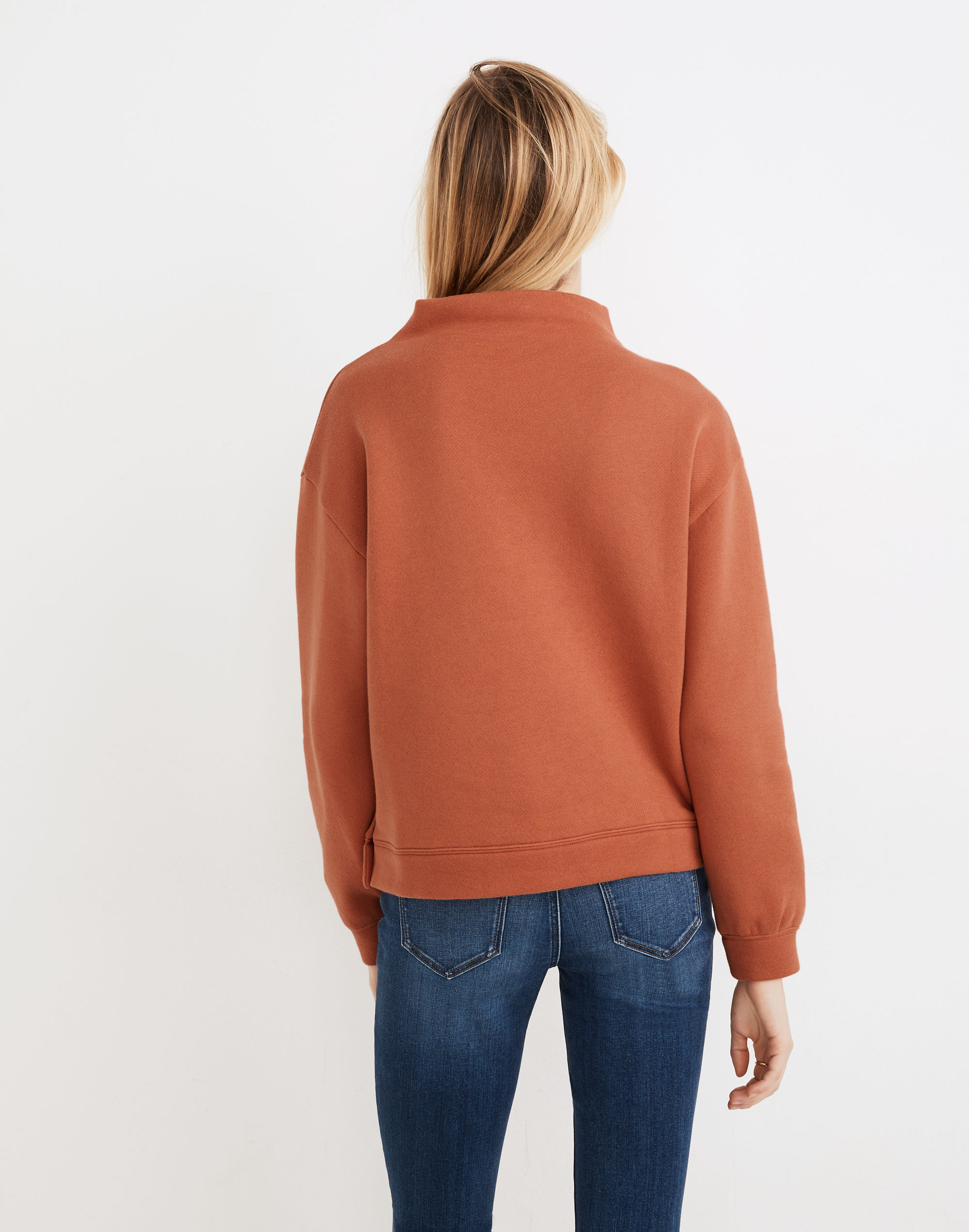 MWL Betterterry Mockneck Side-Button Sweatshirt