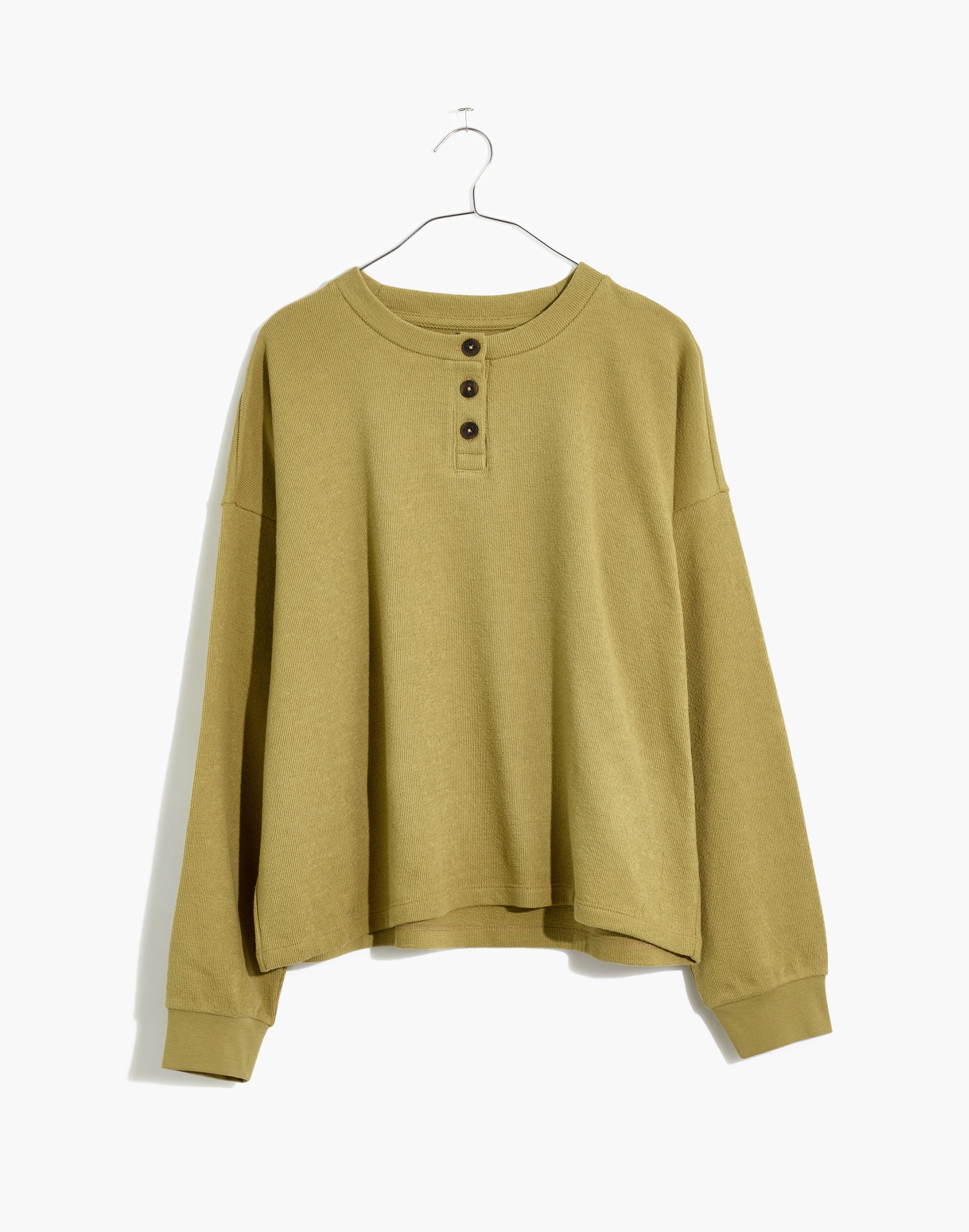 Drop-Sleeve Henley Tee